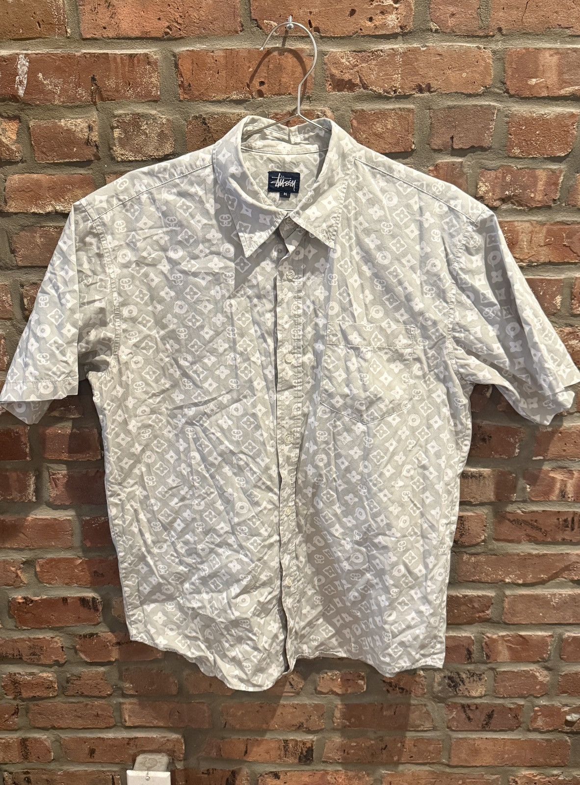 Stussy Vintage Stüssy Monogram Shirt Sz Medium 90s Very Rare Size US M / EU 48-50 / 2 - 1 Thumbnail