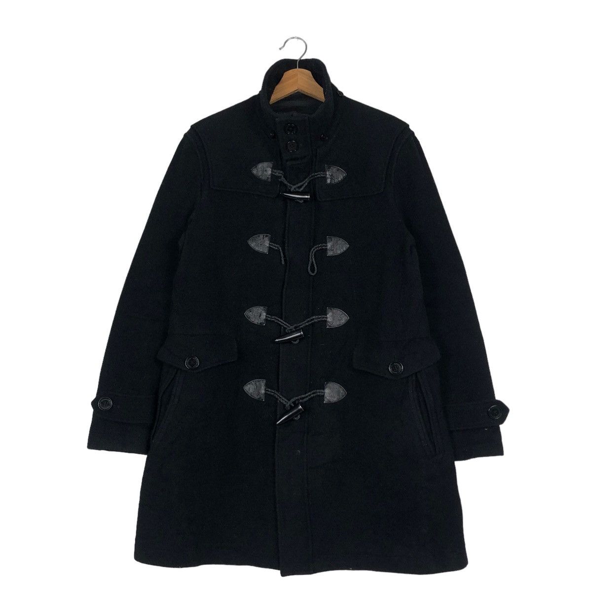 Burberry 🔥Vintage Wool Long Jacket Duffle Burberry Nova Check Size US M / EU 48-50 / 2 - 1 Thumbnail