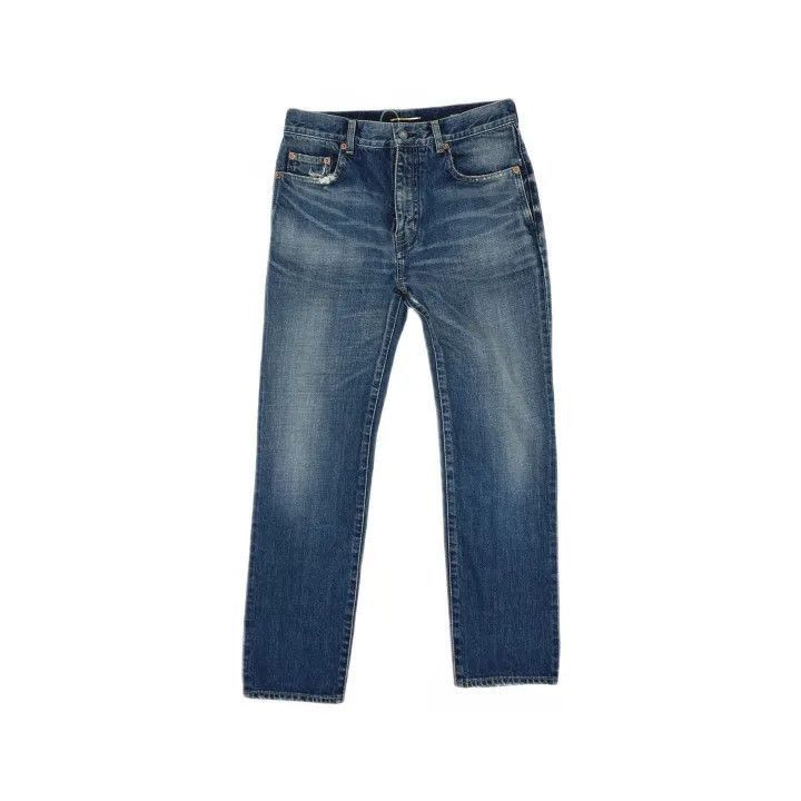 Saint Laurent Paris Saint Laurent SS23 Wash Button Straight Leg Jeans -2507 Size 28" / US 6 / IT 42 - 8 Thumbnail