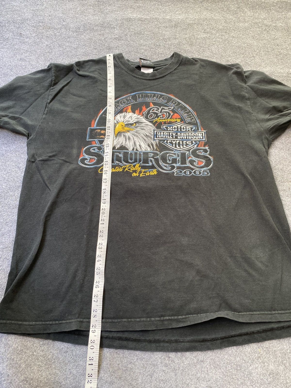 Vintage Vtg 2005 Harley Davidson Sturgis Black Hills Rally Tshirt Size US XL / EU 56 / 4 - 9 Thumbnail