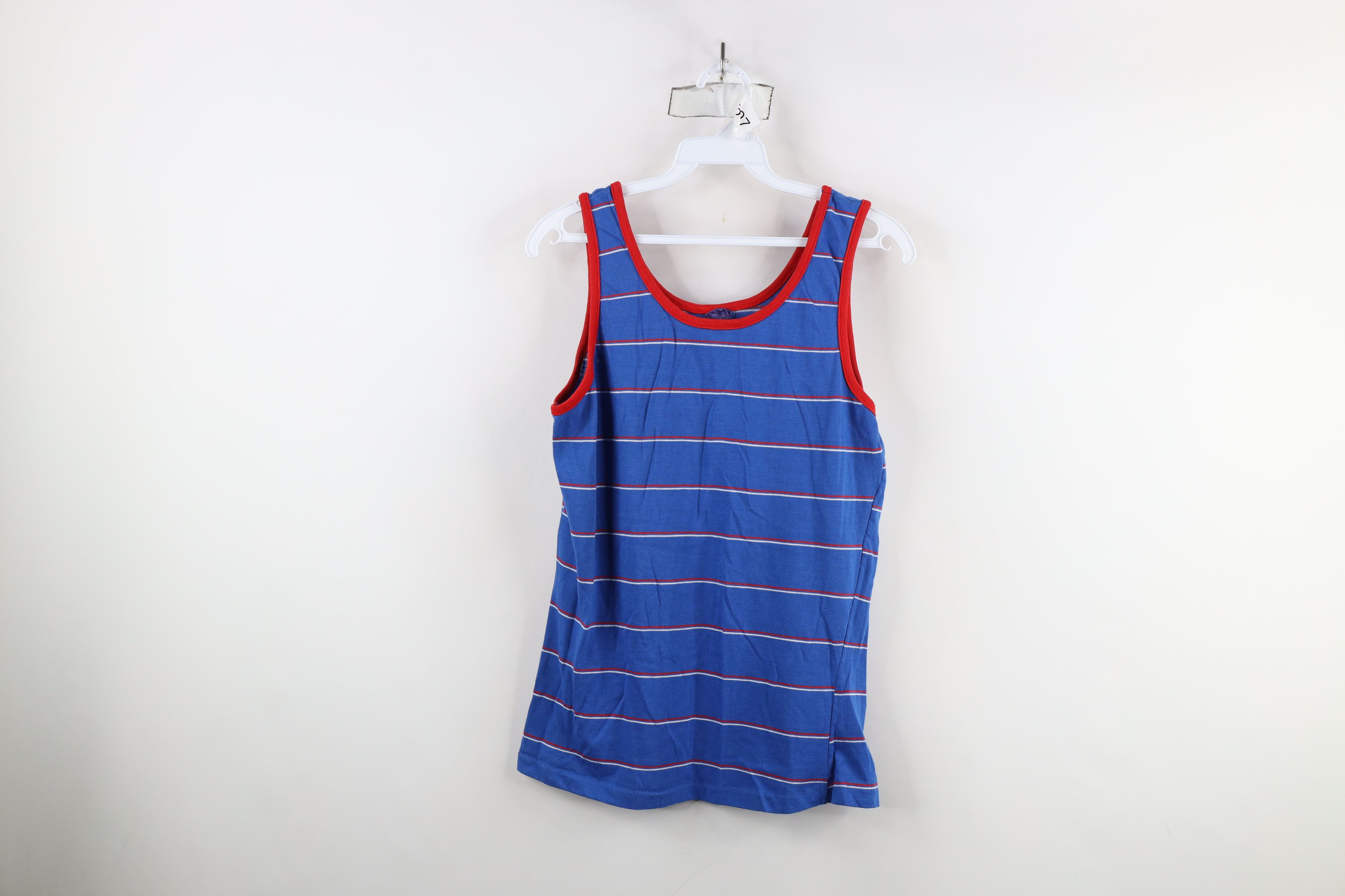 Esprit × Vintage Vintage 70s 80s Esprit Knit Tank Top T-Shirt Blue USA Size M / US 6-8 / IT 42-44 - 1 Thumbnail