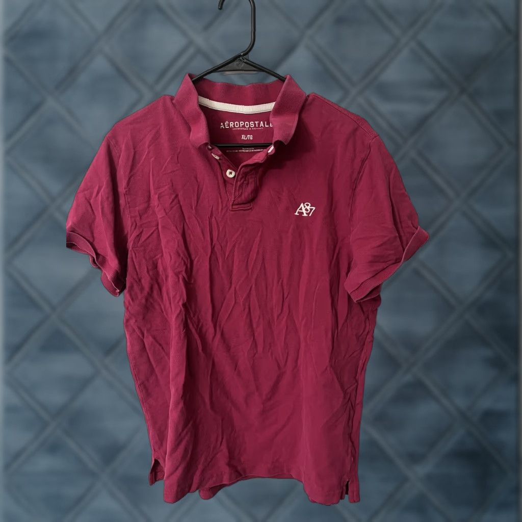 Aeropostale Aeropostale Polo Shirt Mens XL Pink Short Sleeve Collared Preppy Casual Classic Size US XL / EU 56 / 4 - 1 Thumbnail