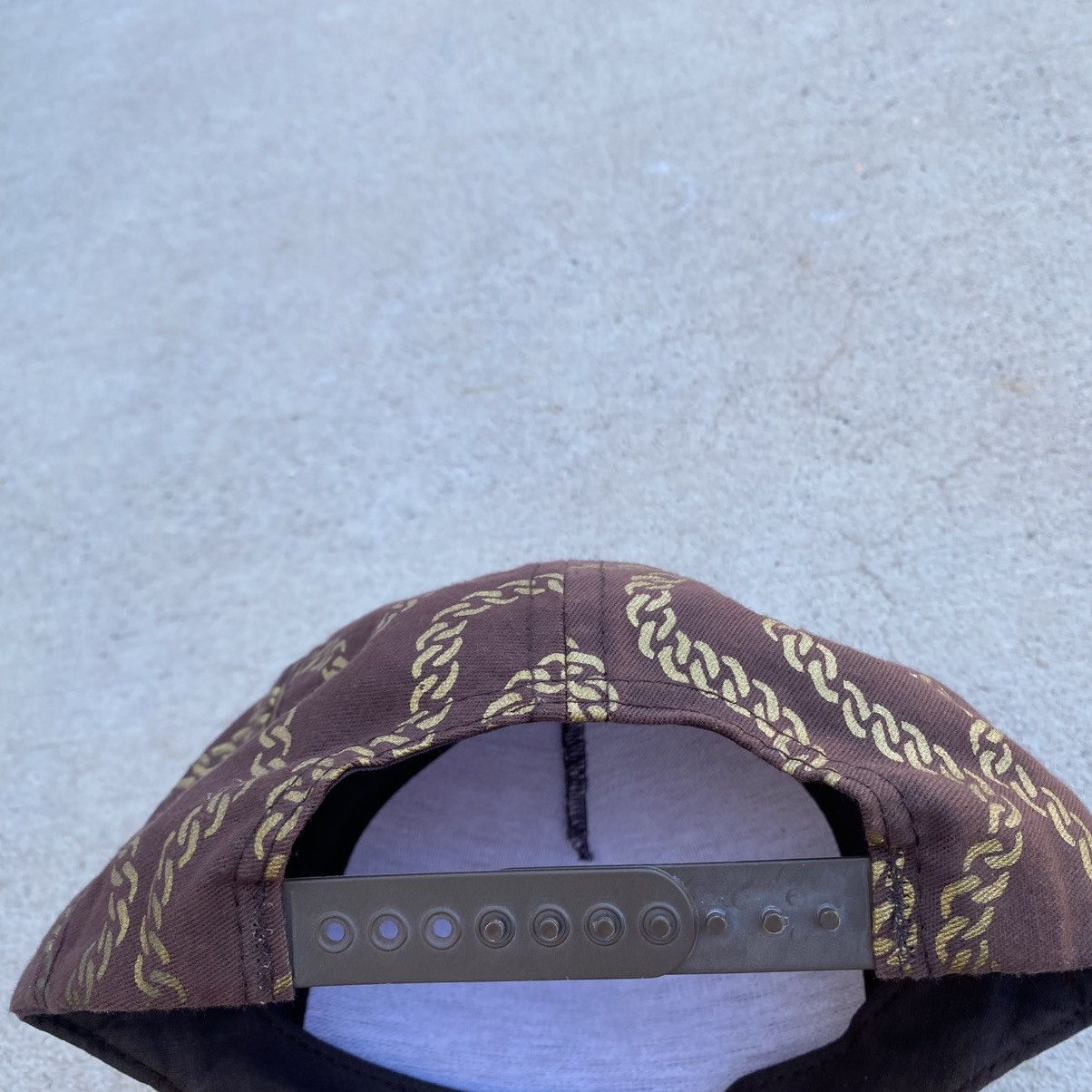 Supreme Vintage Supreme Cuban Link Hat Snapback Brown 2003 5-Panel Size ONE SIZE - 6 Thumbnail
