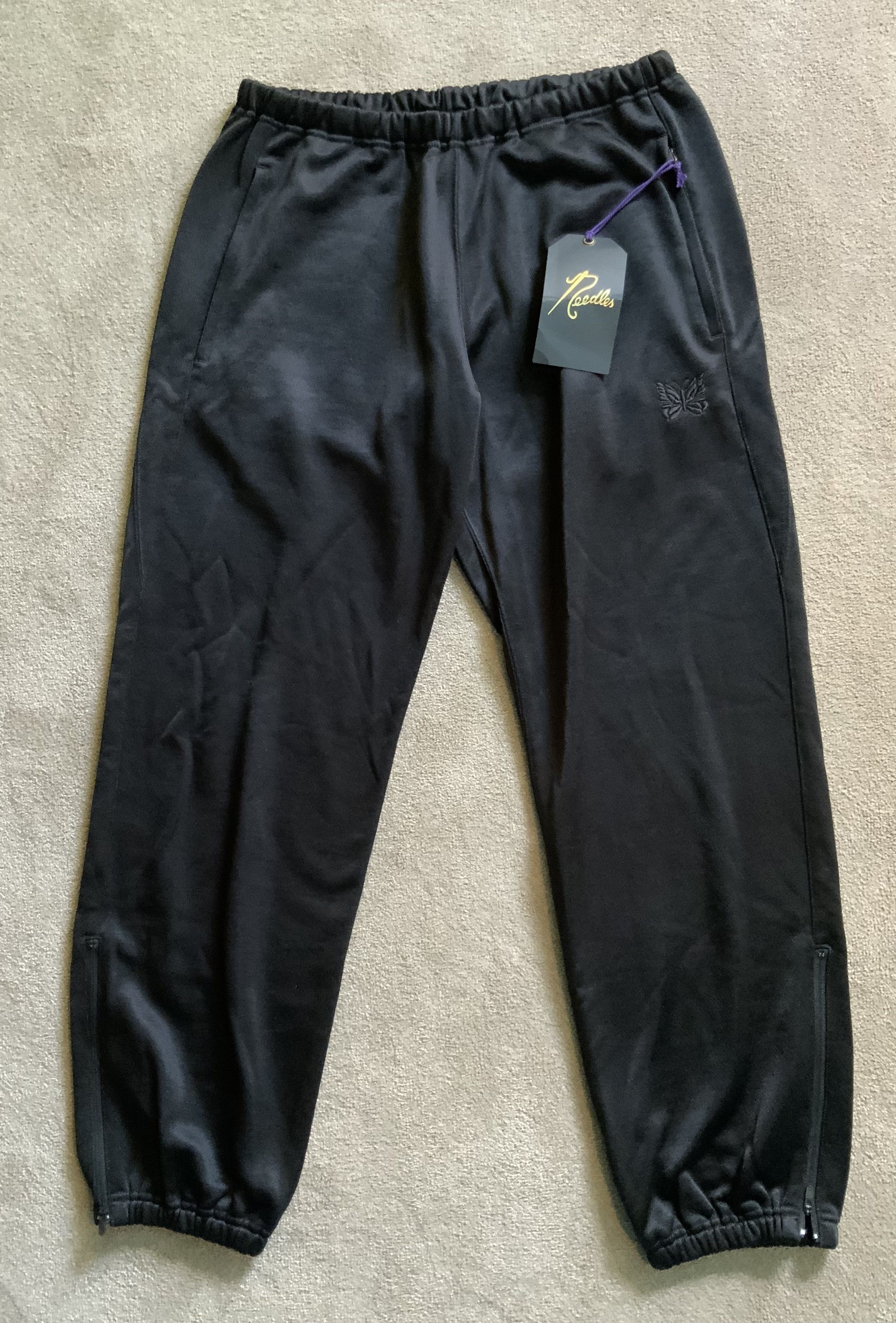 Needles Medium Needles black zip lounge pants joggers trousers Size US 31 - 3 Thumbnail