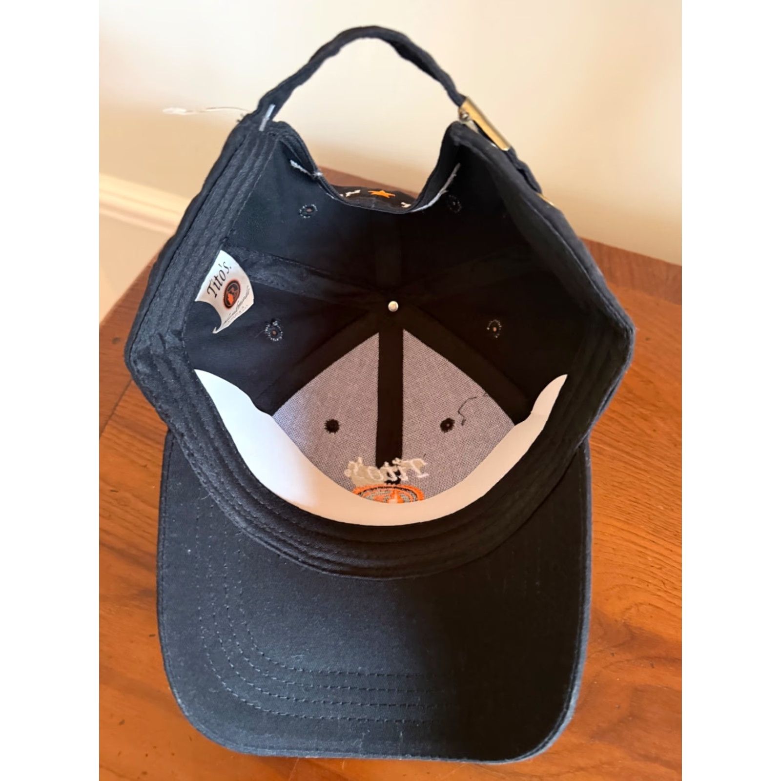 Vintage Titos Handmade Vodka Austin TX Hat Cap Adjustable Strapback Black Baseball Cap Mens One Size Adjustable Top Size ONE SIZE - 5 Thumbnail