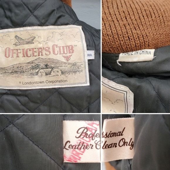 Vintage Vintage 90s y2k Brown Leather Aviator Flyboy Distressed Bomb Size US XXL / EU 58 / 5 - 4 Thumbnail