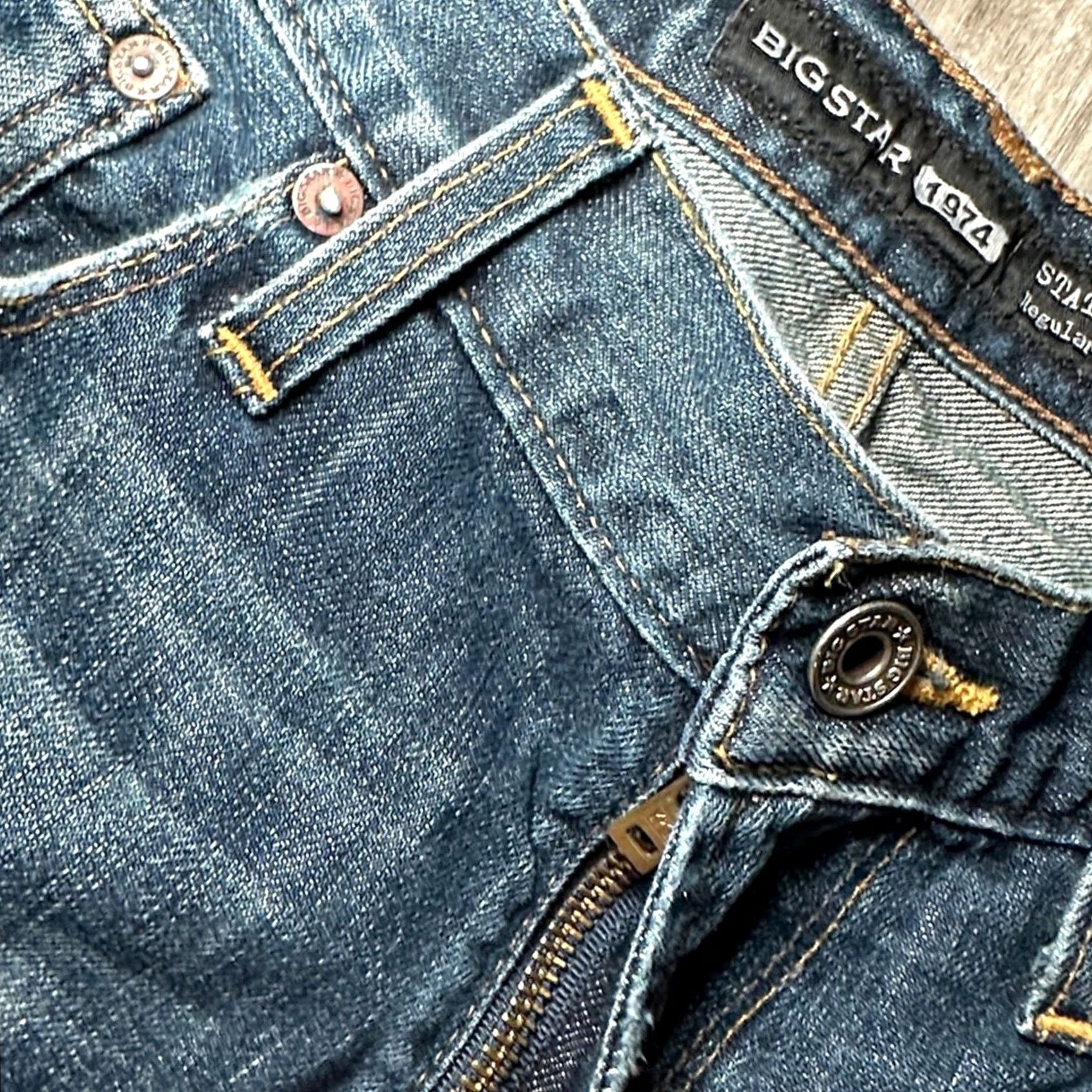 Vintage BIG STAR Jeans Bootcut 32R Men Blue Regular 32 Inseam 32 JeansBootcut Mens Blue 32 Regular Size US 32 / EU 48 - 7 Thumbnail