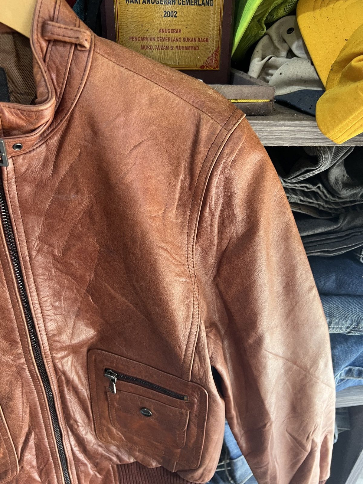 Other 🔥Grencia Real Leather Zipper Jacket Size S / US 4 / IT 40 - 7 Thumbnail