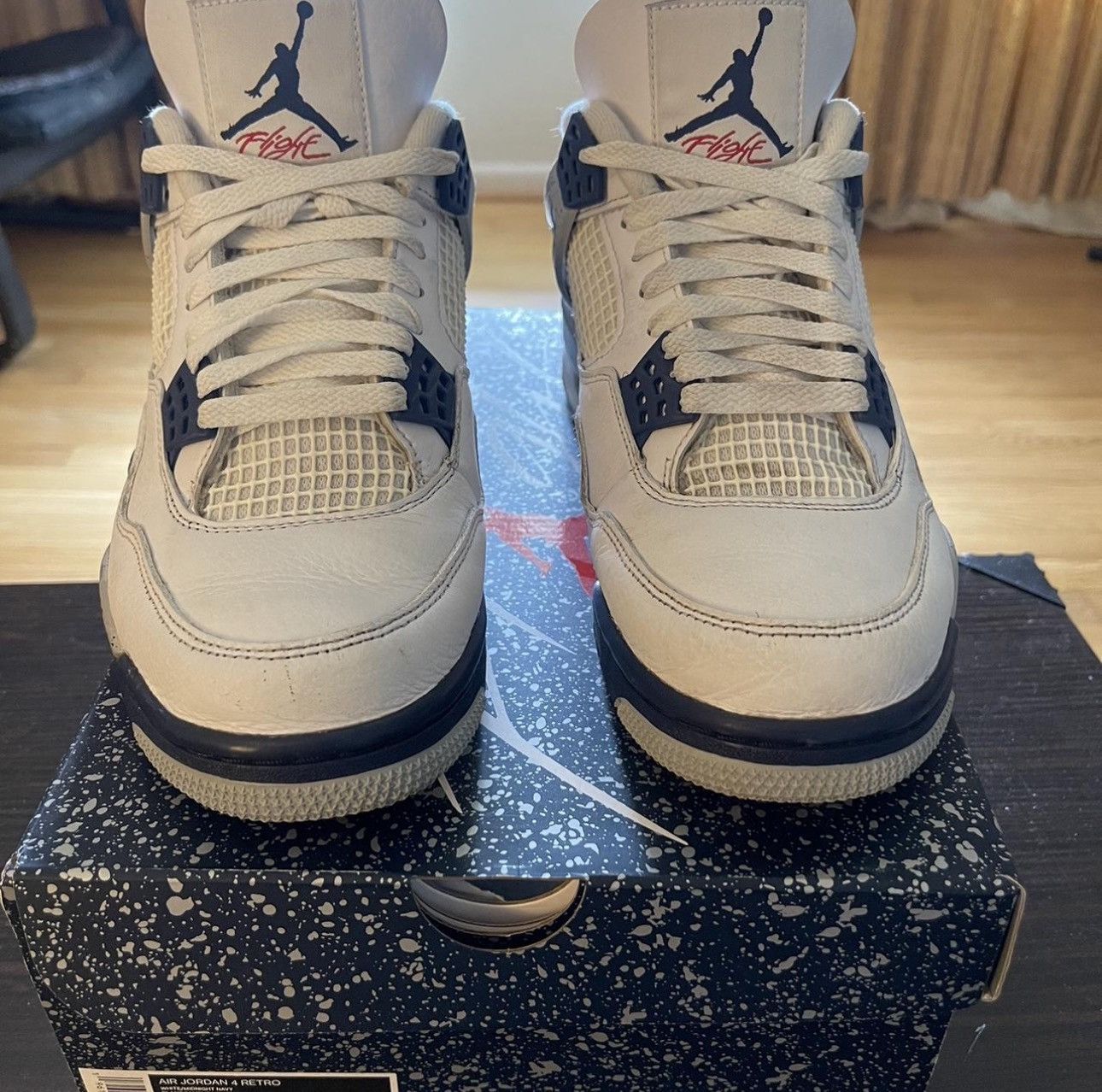Jordan Brand Jordan 4 Midnight Navy Sz 8.5 Size US 8.5 / EU 41-42 - 5 Thumbnail