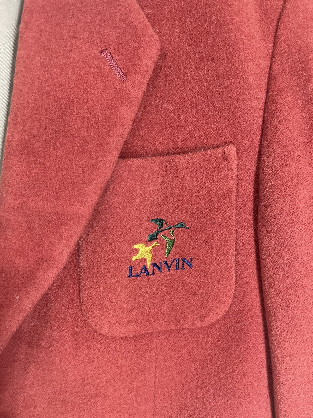 Lanvin VINTAGE LANVIN PARIS SPELLOUT WOOL JACKET Size US L / EU 52-54 / 3 - 2 Thumbnail