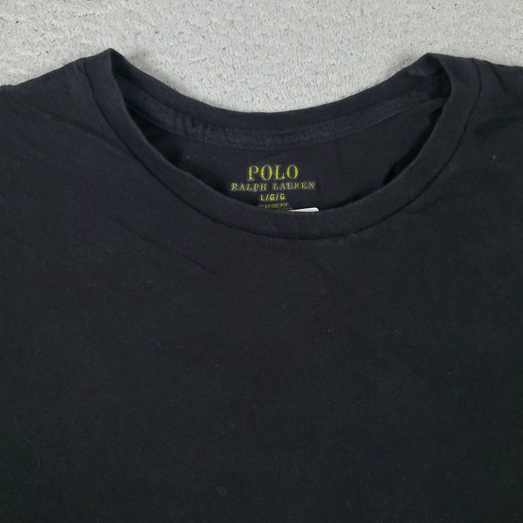 Ralph Lauren Ralph Lauren T Shirt Mens Large Black Pony Logo Short Sleeve Crew Neck Cotton Classic Casual Shirt Mens L Black Size US L / EU 52-54 / 3 - 3 Thumbnail