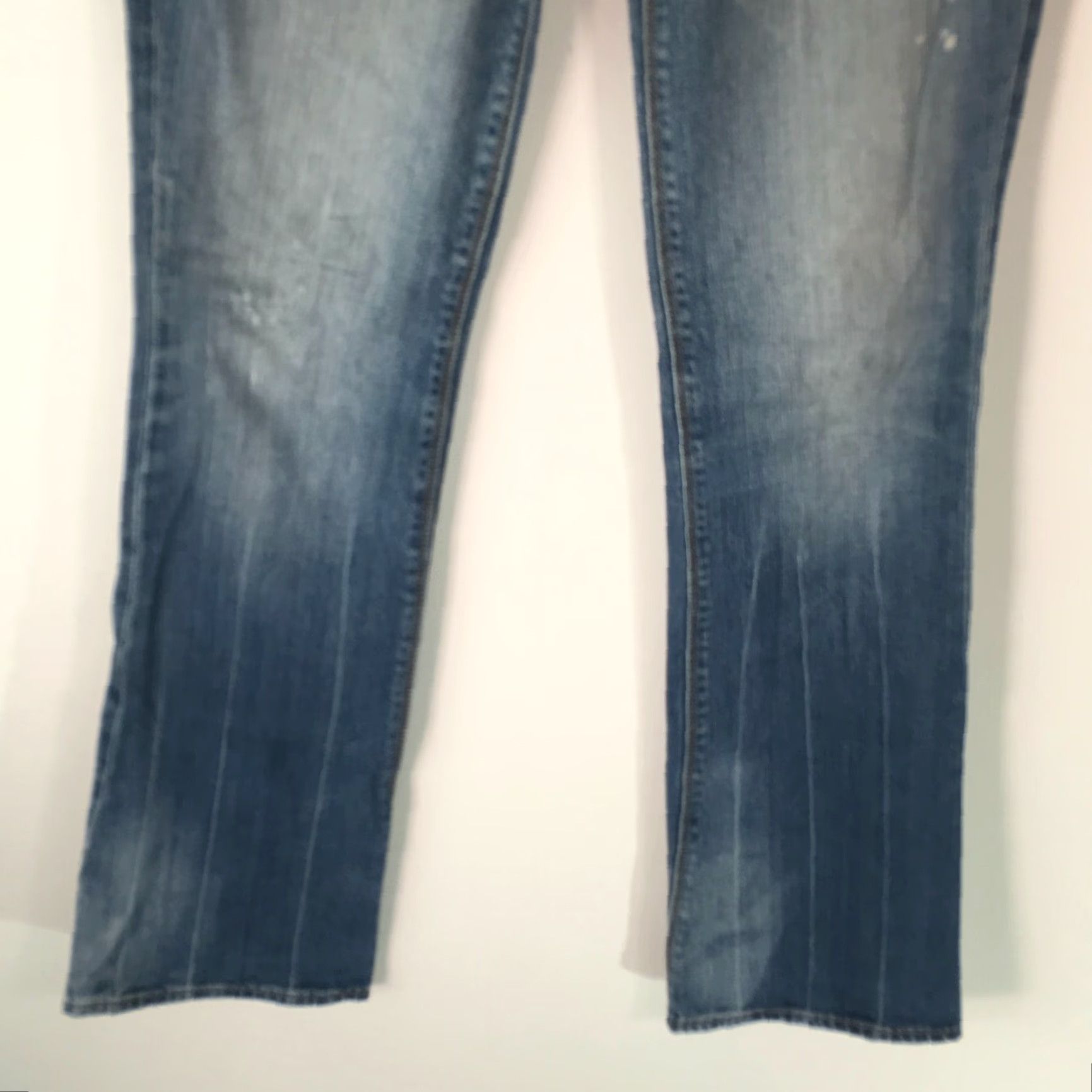 Express Express Jeans Boot Cut Denim Blue Ultra Low Rise Regular Fit Size 21 Womens Size 42" / US 20 - 5 Thumbnail