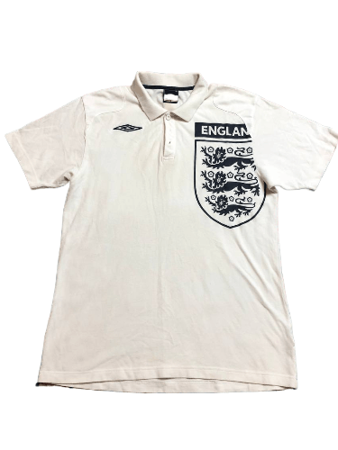 Umbro Vintage England Umbro Embroidered Logo Polo Size L Size US L / EU 52-54 / 3 - 1 Thumbnail