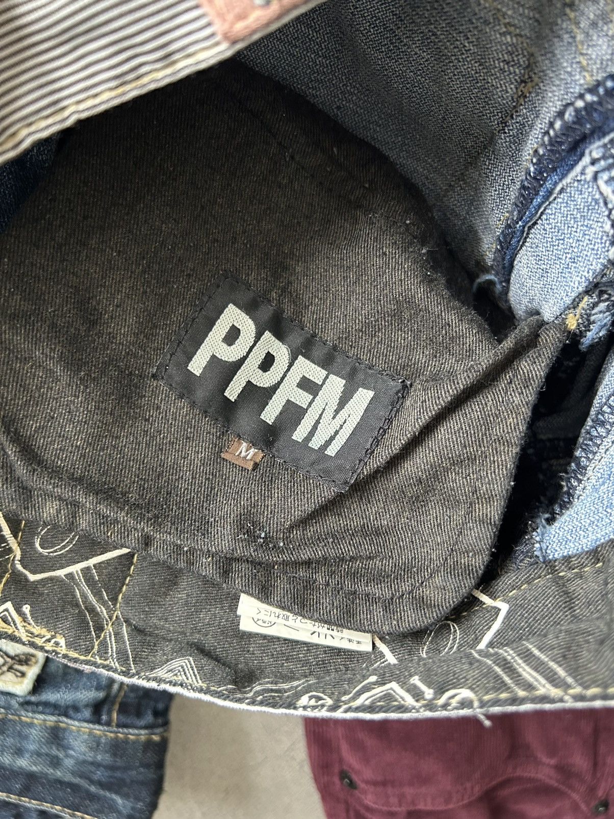 PPFM PPFM Punk Pocket Painted Jeans Size US 31 - 12 Thumbnail