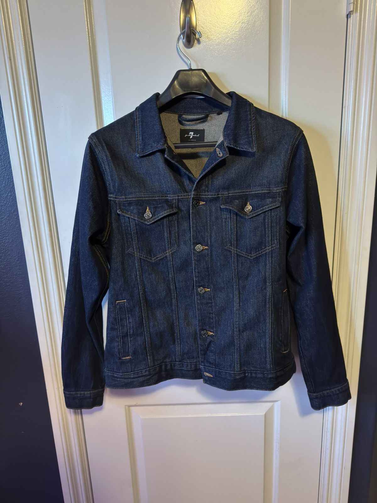 7 For All Mankind 7 For All Mankind Denim Jacket - Never Worn Size US L / EU 52-54 / 3 - 3 Thumbnail