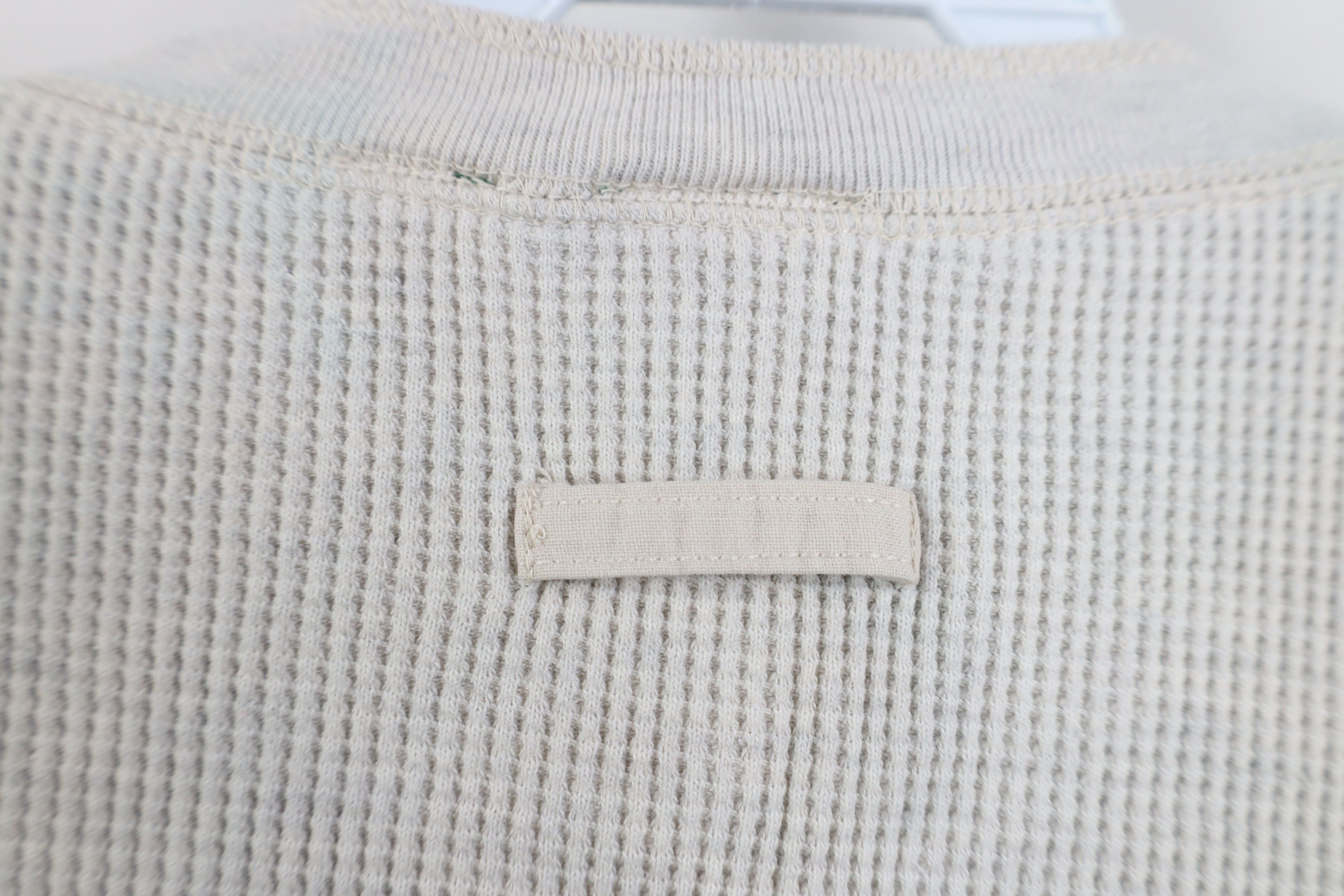 Vintage Vintage 90s Streetwear Thermal Waffle Knit Henley T-Shirt Size XL / US 12-14 / IT 48-50 - 13 Thumbnail