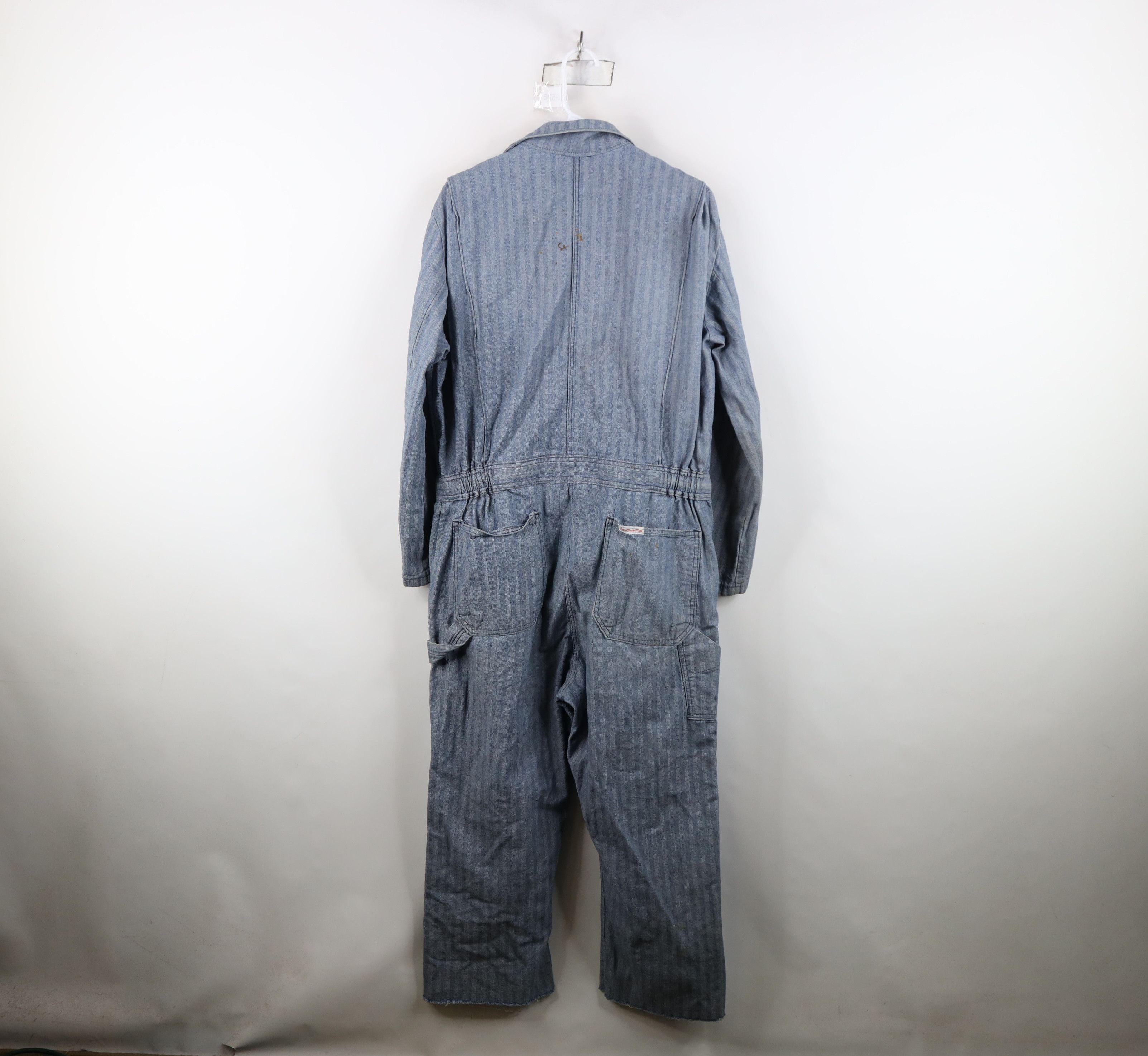 Walls Vintage 70s 80s Walls HBT Herringbone Twill Coveralls Bibs Size US 36 / EU 52 - 23 Thumbnail