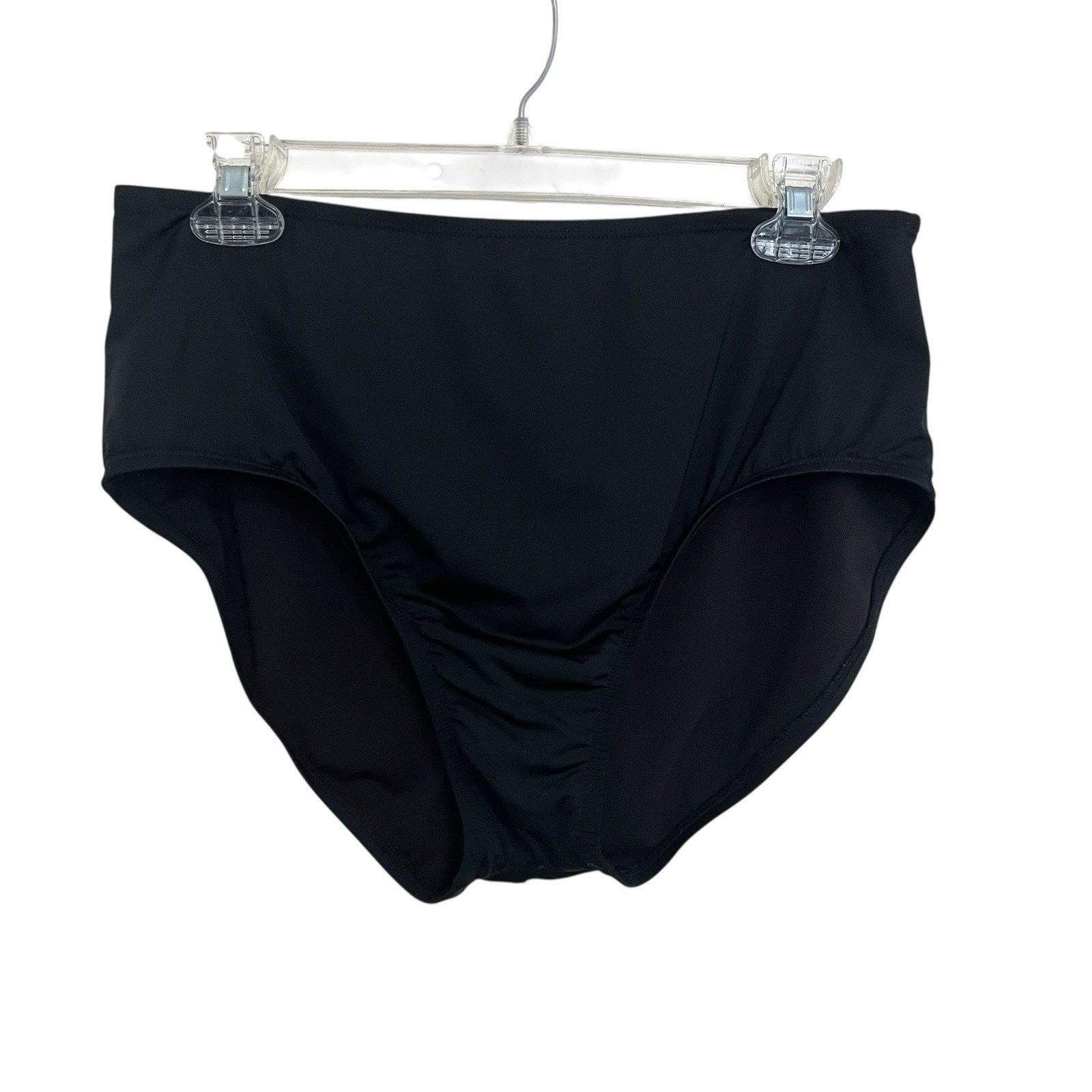 Jantzen Jantzen | Black Comfort Core Swim Brief Bottom Size 12 (XL) Size XL / US 12-14 / IT 48-50 - 3 Thumbnail