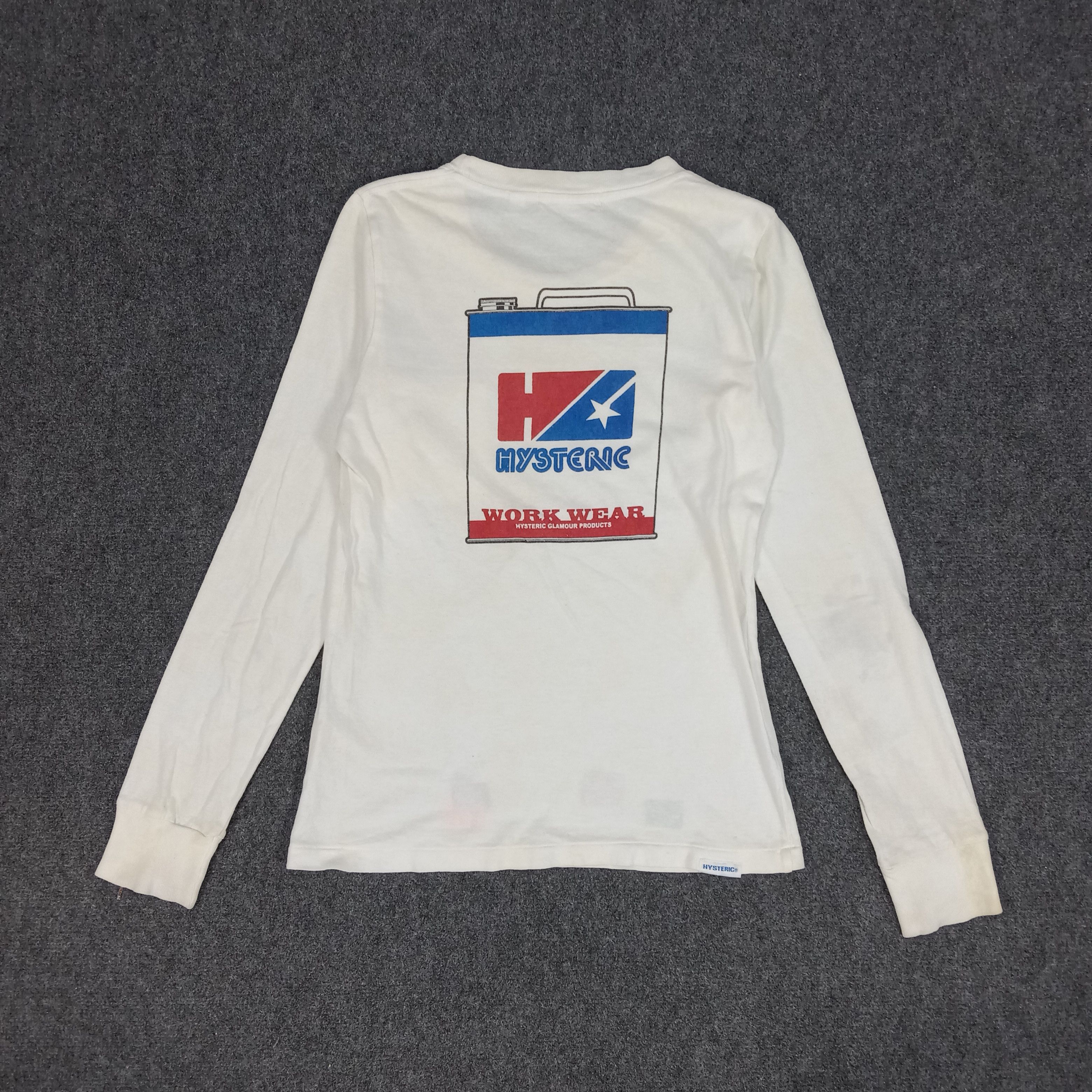 Hysteric Glamour × Japanese Brand × Vintage Hysteric Glamour Work Wear Tin Japanese Brand Tshirt Size XS / US 0-2 / IT 36-38 - 1 Thumbnail