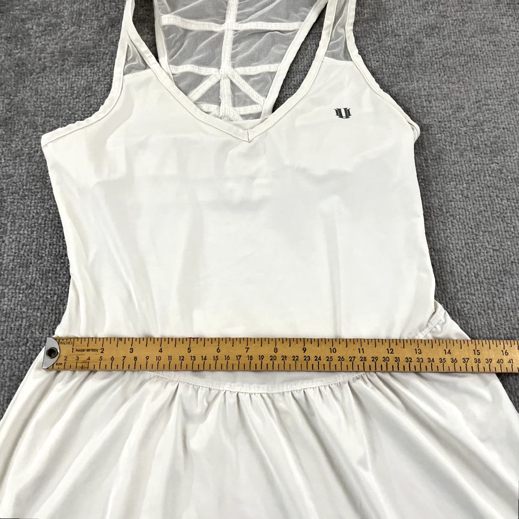 Eleventy VENUS WILLIAMS ELEVEN Top Womens Medium White Tennis Dress Stretch Padded Size M / US 6-8 / IT 42-44 - 6 Thumbnail