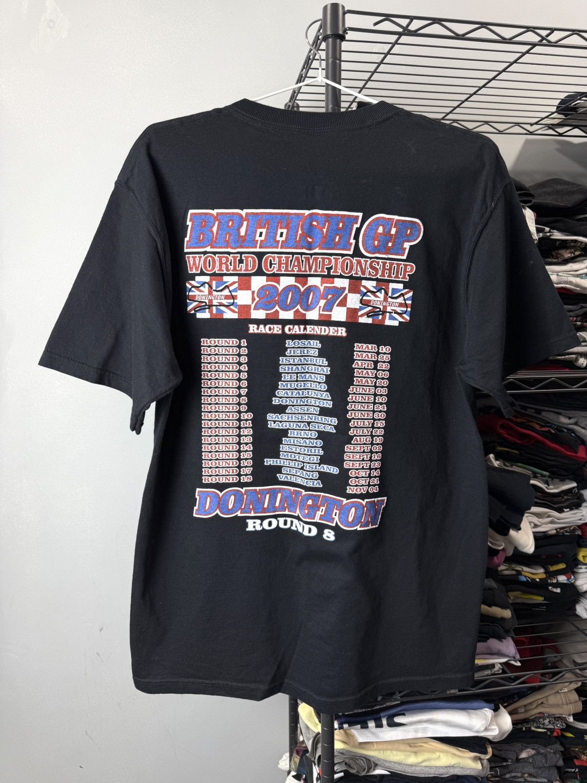 Vintage Vintage 2007 British GP World Championship Racing T Shirt Size US M / EU 48-50 / 2 - 2 Thumbnail