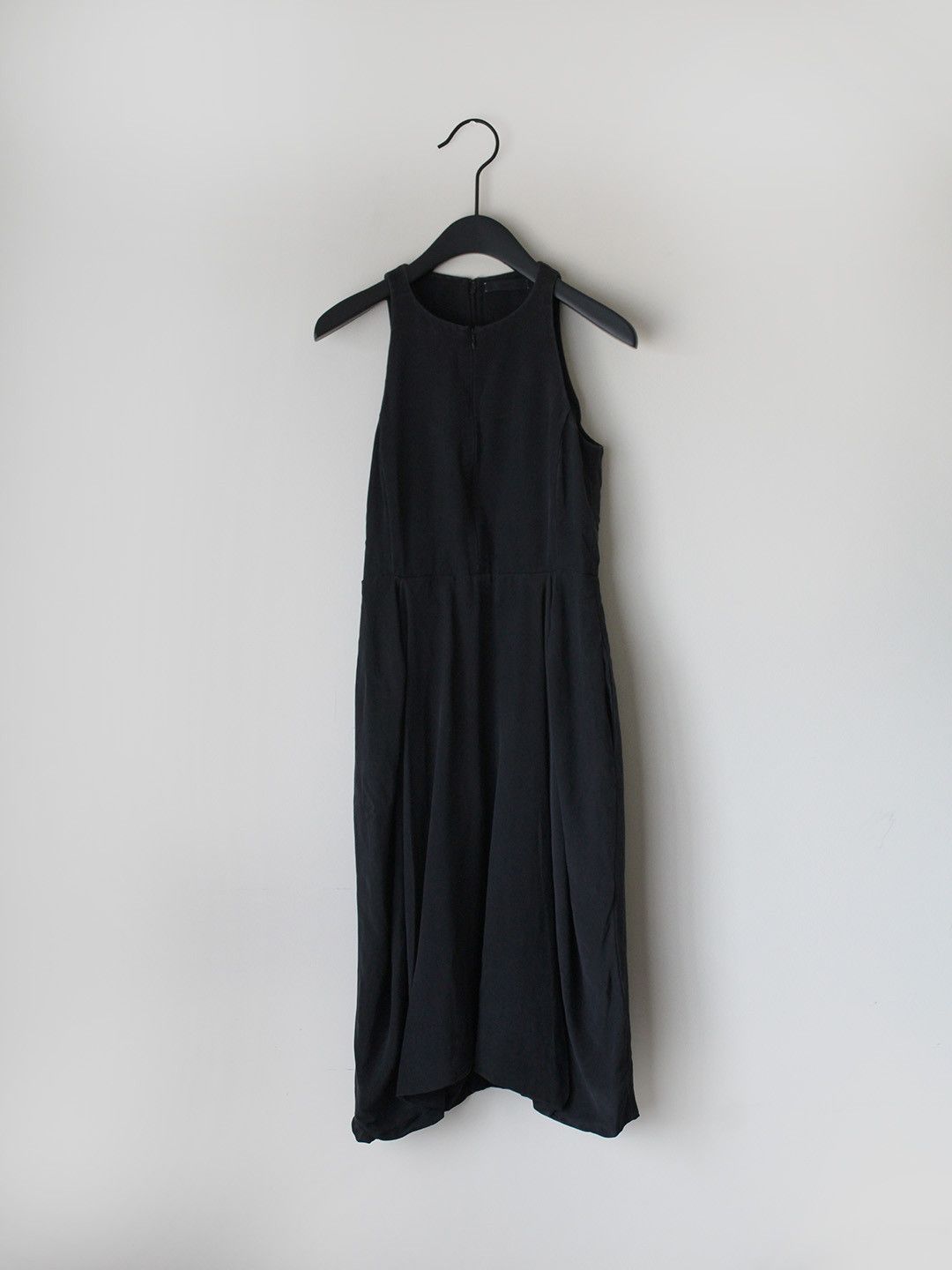 Celine Spring 2011 Silk Tulip Dress in Black Size S / US 4 / IT 40 - 1 Thumbnail