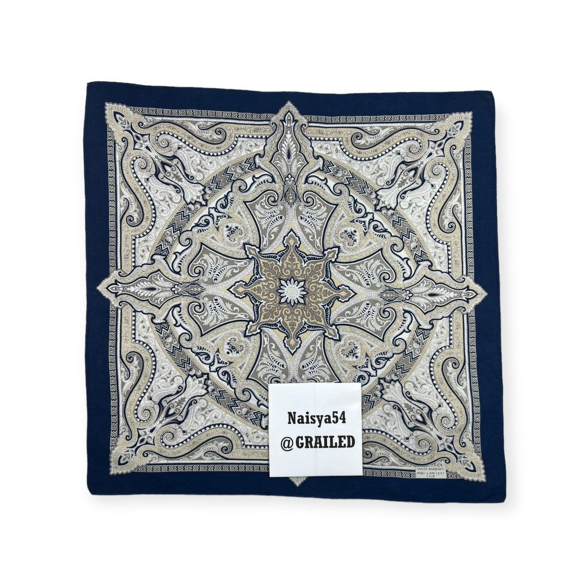 Beverly Hills Polo Club Santa Barbara Handkerchief Neckerchief Bandana Pocketsquare Size ONE SIZE - 5 Thumbnail