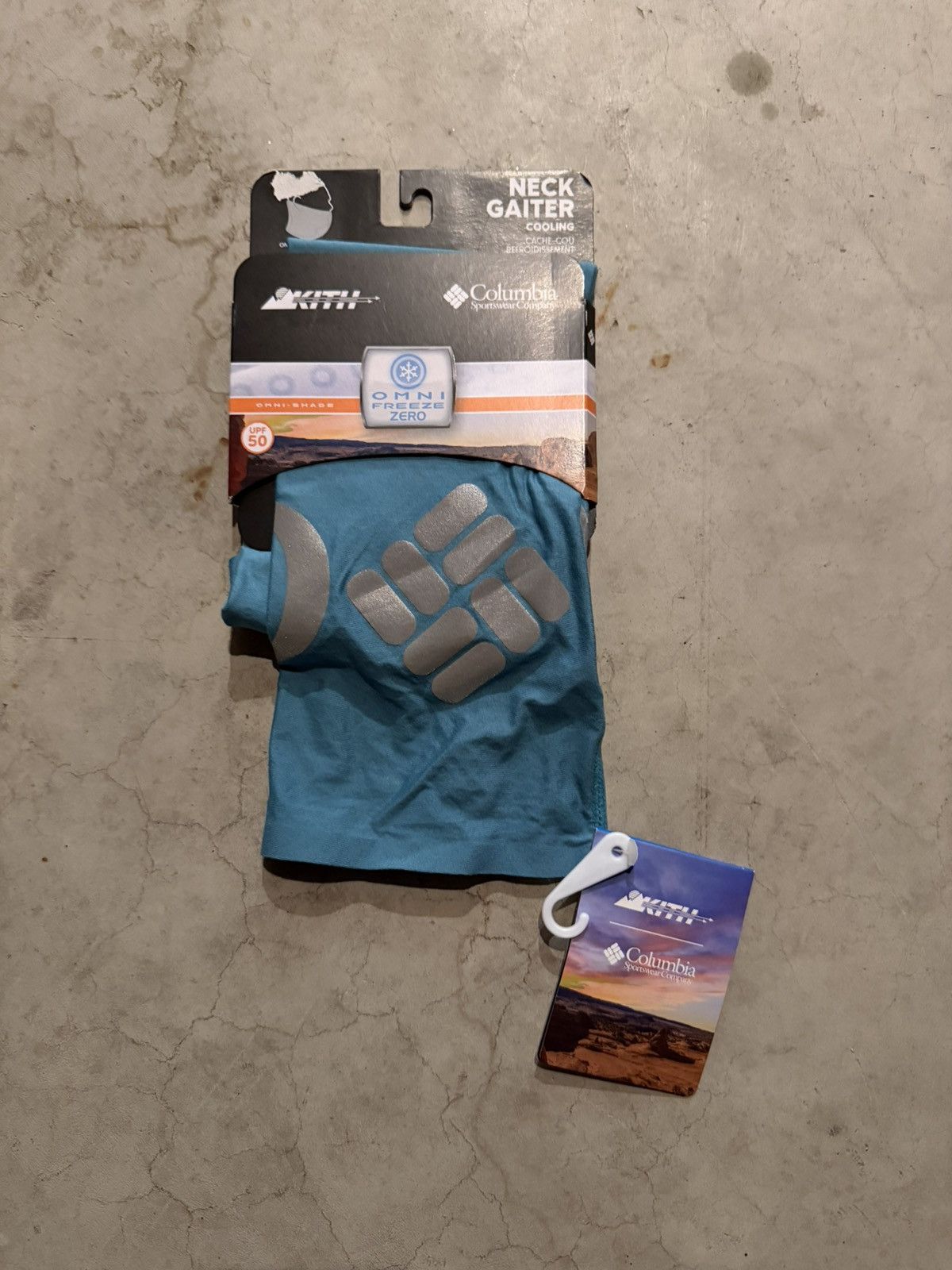 Columbia × Kith NWT Kith x Columbia Omni-Freeze Zero Neck Gaiter Teal 2018 Size ONE SIZE - 2 Thumbnail
