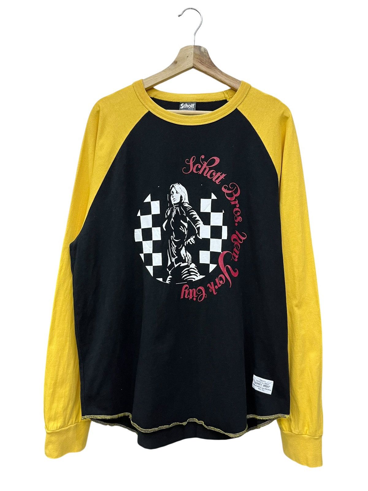 Schott Schott NYC Iconic Girl Graphic Raglan - Hysteric Glamour Era Size US XL / EU 56 / 4 - 1 Thumbnail