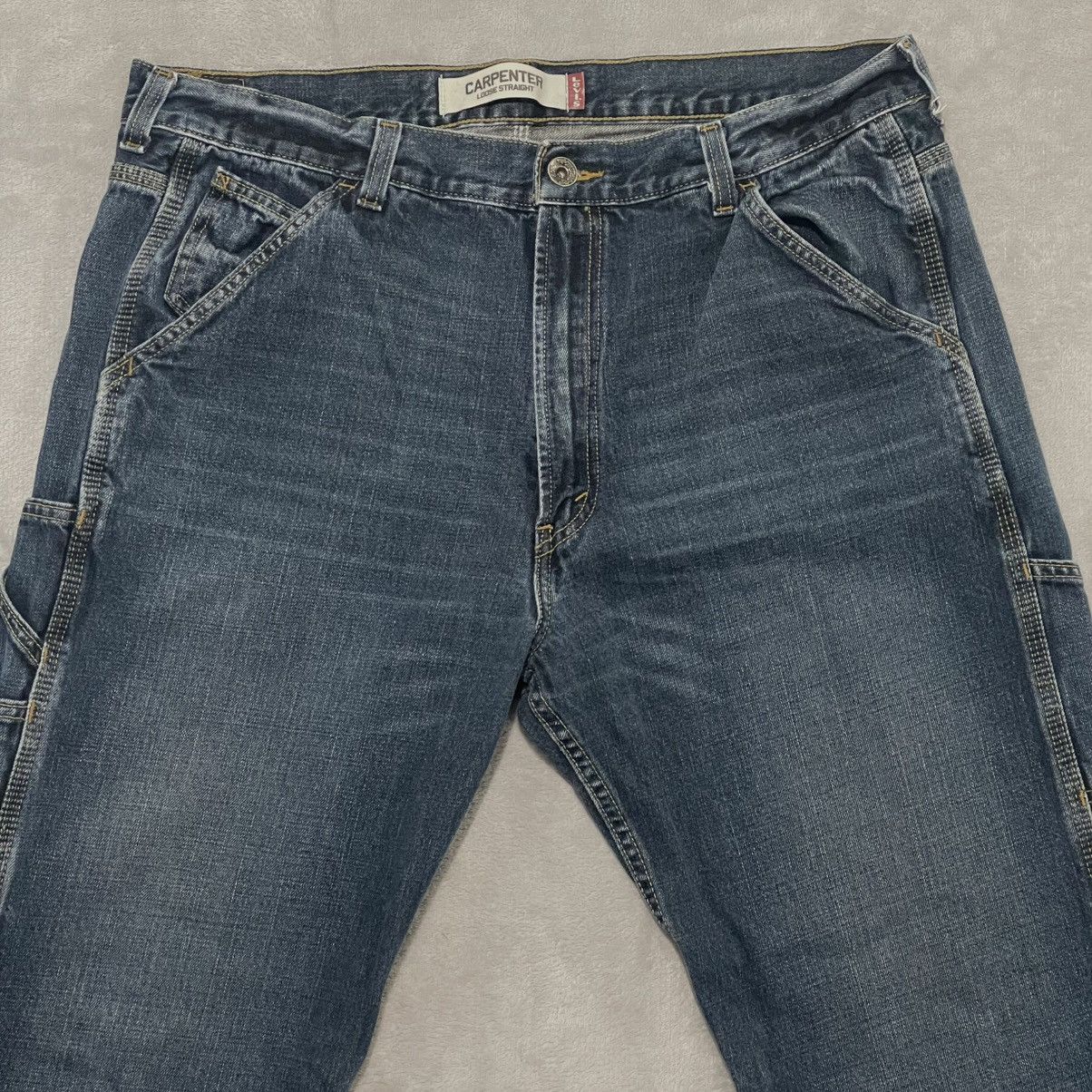 Levi's Vintage Clothing Vintage Levis Carpenter Jeans 38x32 Blue Y2K Baggy Fit Size US 38 / EU 54 - 2 Thumbnail