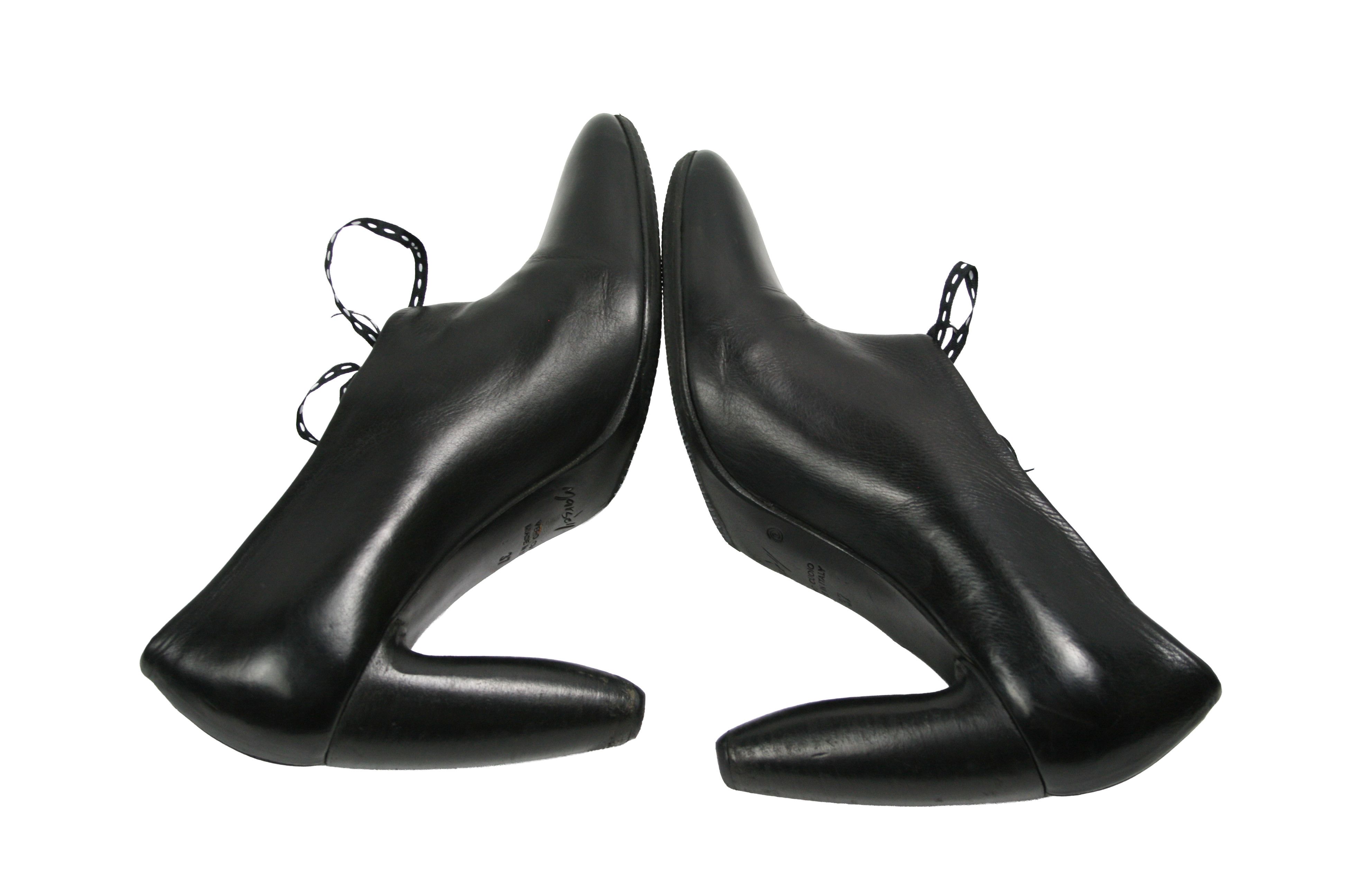 Marsell Dino Avant Garde Block Heel Ankle Boots Size US 7 / IT 37 - 9 Thumbnail