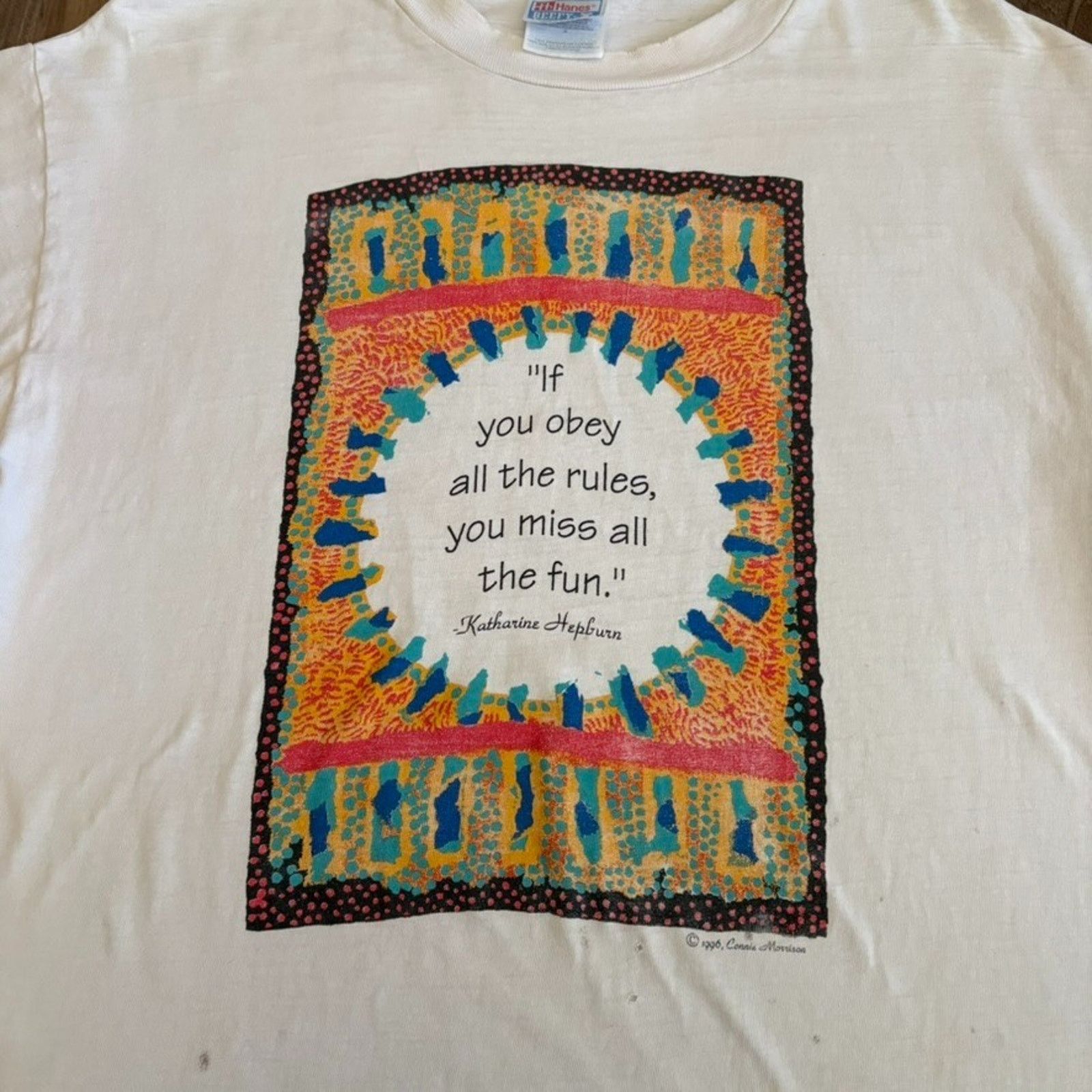 Vintage Vintage Katherine Hepburn Art Movie T-Shirt Men's Size L Size US L / EU 52-54 / 3 - 5 Thumbnail