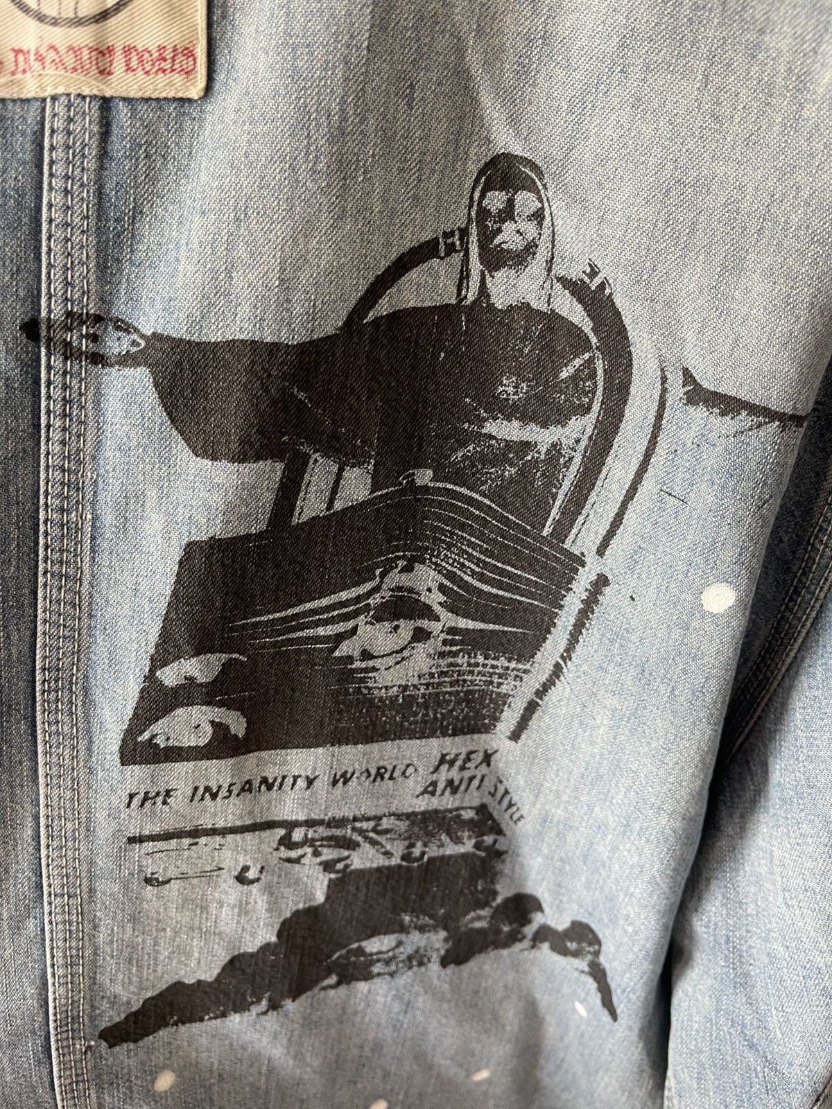 If Six Was Nine Hex antistyle Chore Distressed boro Jacket Size US L / EU 52-54 / 3 - 10 Thumbnail