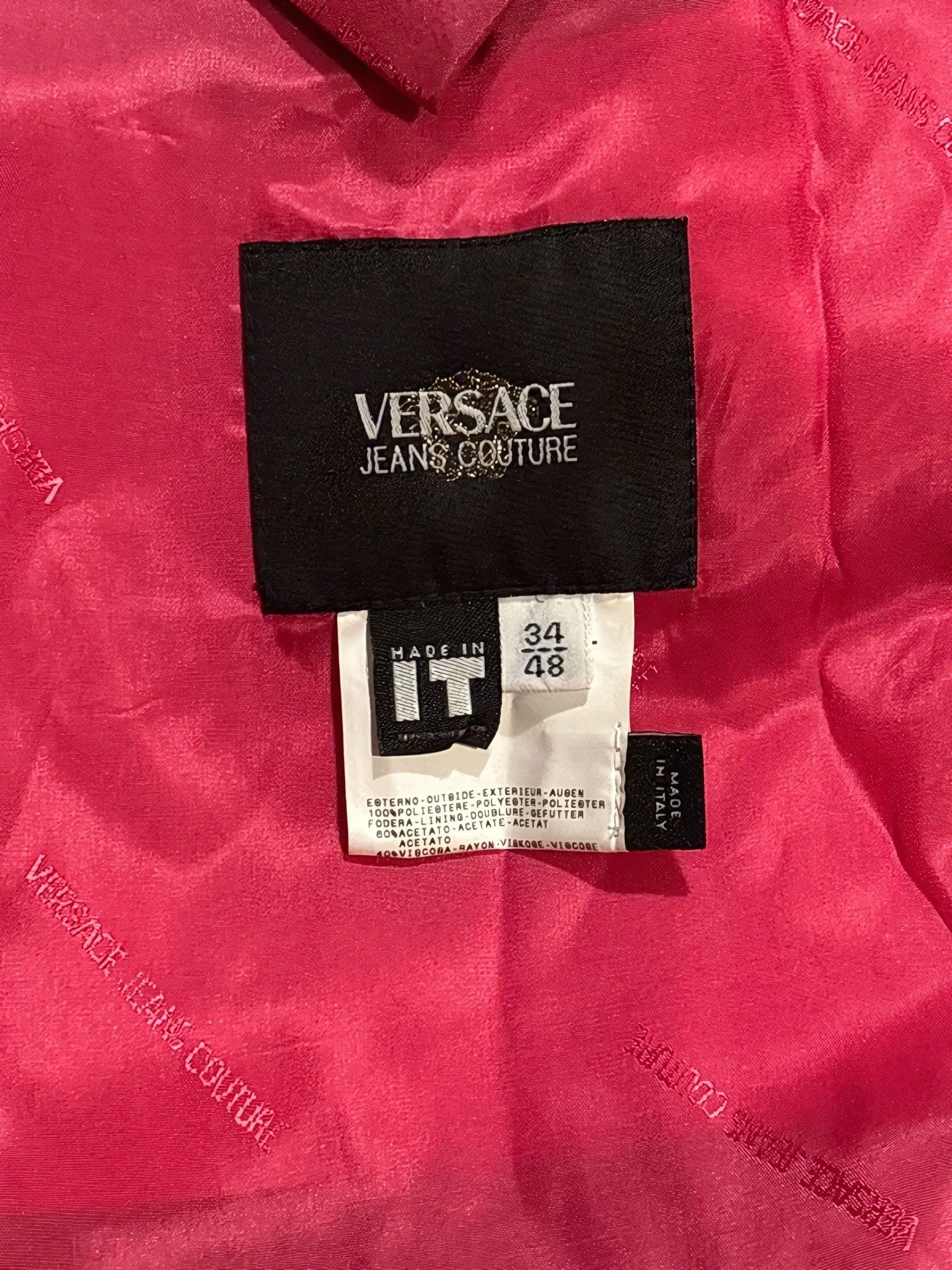 Versace Jeans Couture VJC PONY HAIR COAT Size US M / EU 48-50 / 2 - 8 Thumbnail