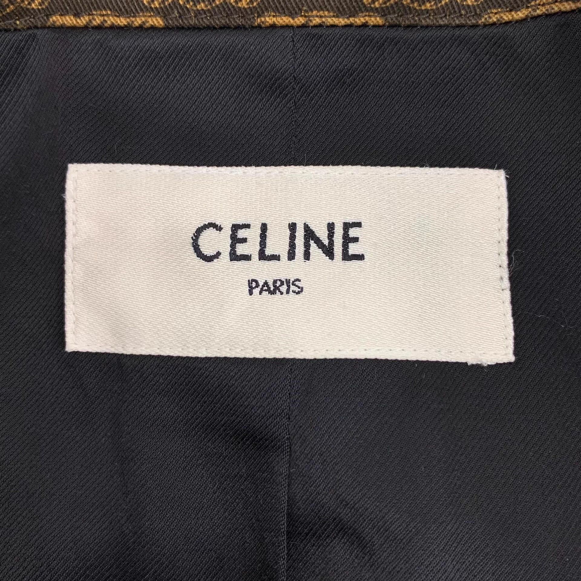 Celine KW0961 Celine Brown Monogram Trench Coat Size XS / US 0-2 / IT 36-38 - 7 Thumbnail