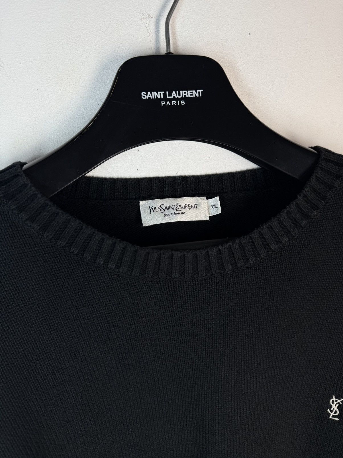 Yves Saint Laurent Black YSL Sweater Knit Yves Saint Laurent Sweater Size US XXL / EU 58 / 5 - 10 Thumbnail