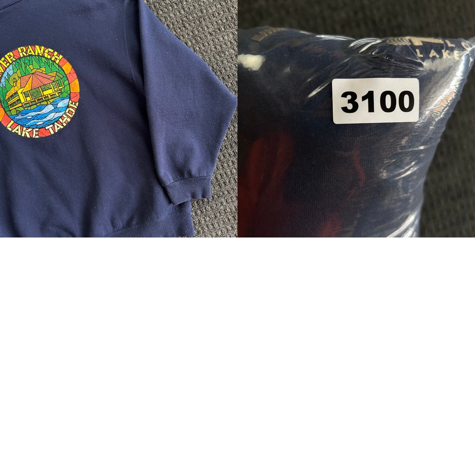 Jerzees VINTAGE River Ranch Lodge Lake Tahoe 1/4 Zip Pullover Sweatshirt Blue 2XL Jerzees Unisex Adults Sweatshirt Size US XXL / EU 58 / 5 - 9 Thumbnail