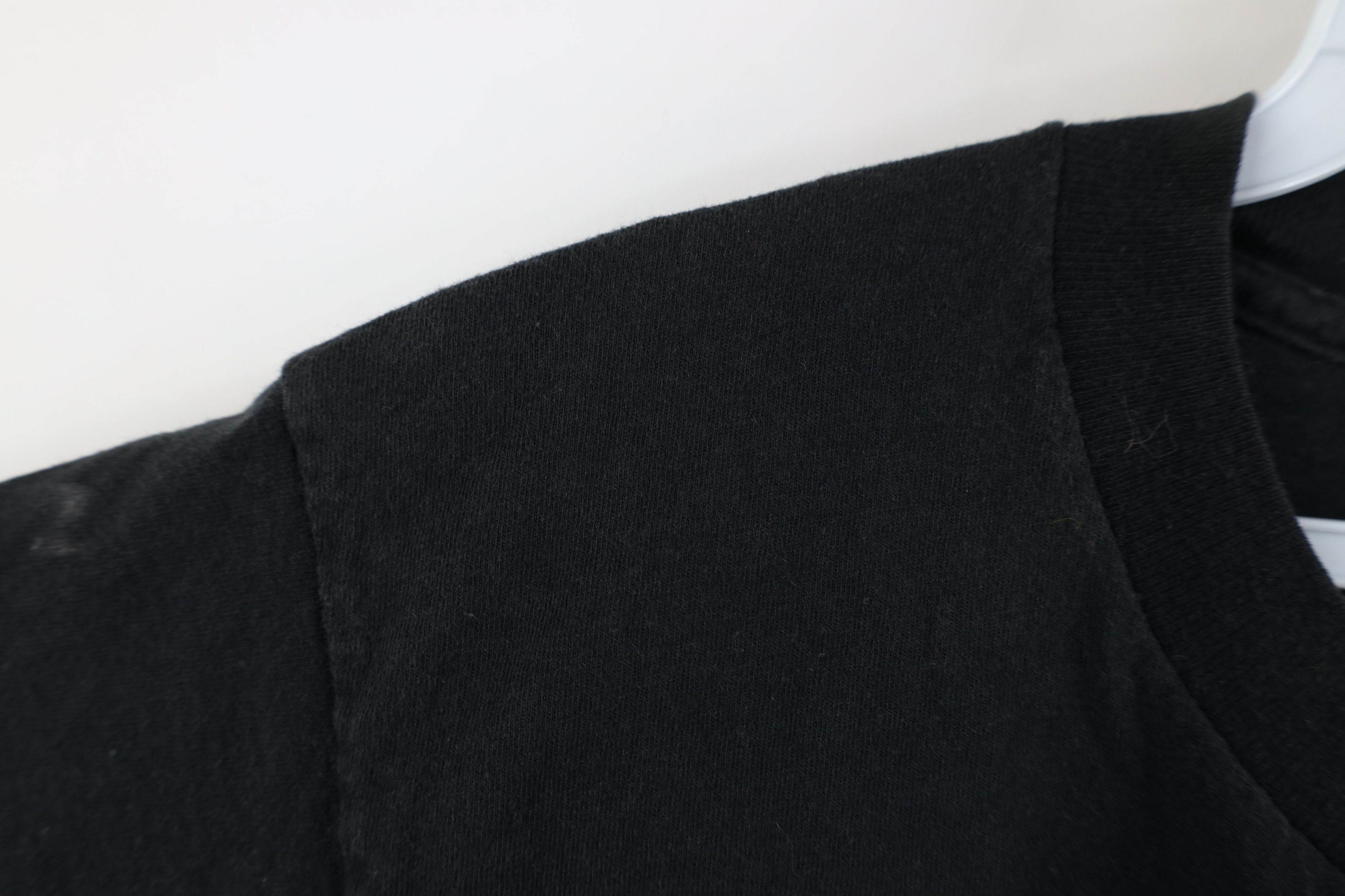 Vintage Vintage 90s Streetwear Blank Cotton T-Shirt Black Pocket USA Size US M / EU 48-50 / 2 - 6 Thumbnail