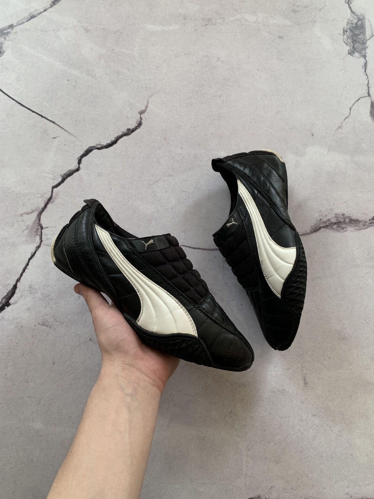 Puma Puma Uke Vintage 2000s Leather Speedcat Style Sneakers Size US 6.5 / EU 39-40 - 3 Thumbnail