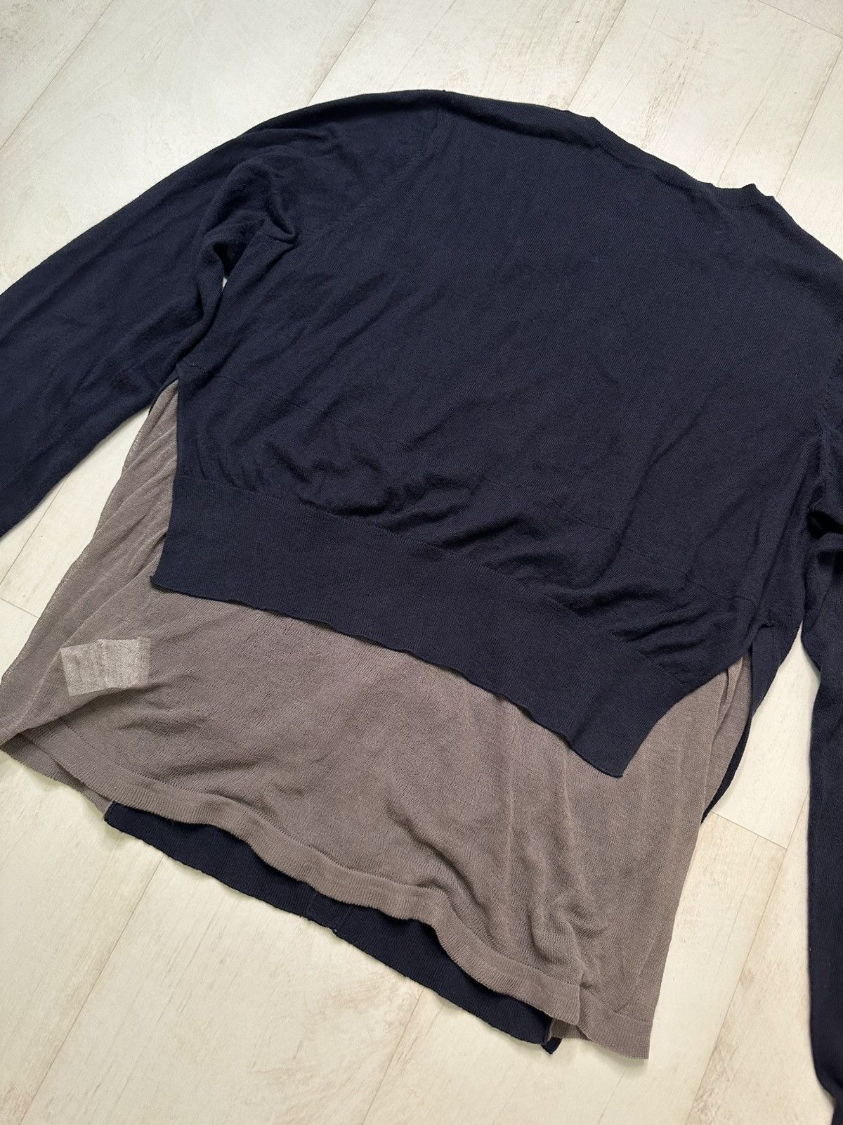 Yohji Yamamoto Yohji Yamamoto Y’s navy cardigan Size L / US 10 / IT 46 - 8 Thumbnail
