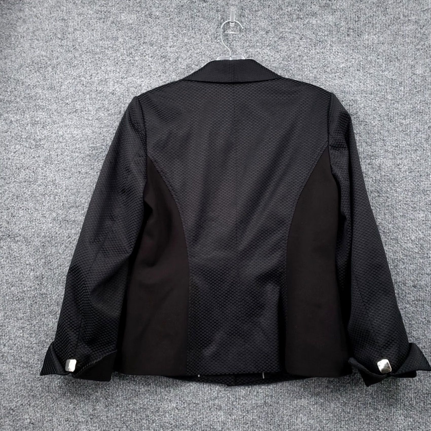 Vintage Mary Kay Women 4 Black Blazer Collared Fitted Long Sleeve Business Formal Jacket Size S / US 4 / IT 40 - 2 Thumbnail