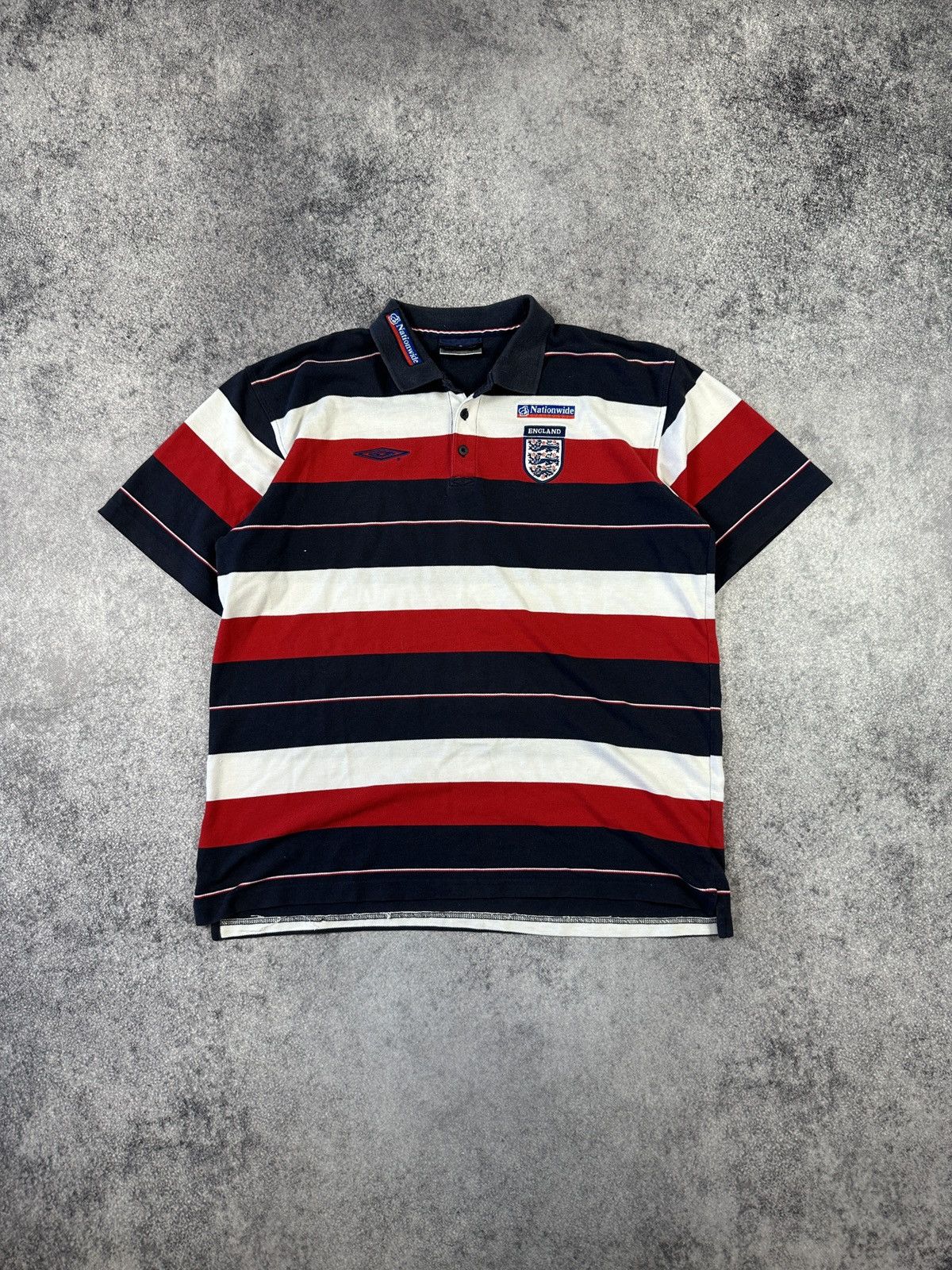 Umbro Vintage Umbro England Soccer Polo Blokecore Rare Style XXL Size US XXL / EU 58 / 5 - 1 Thumbnail