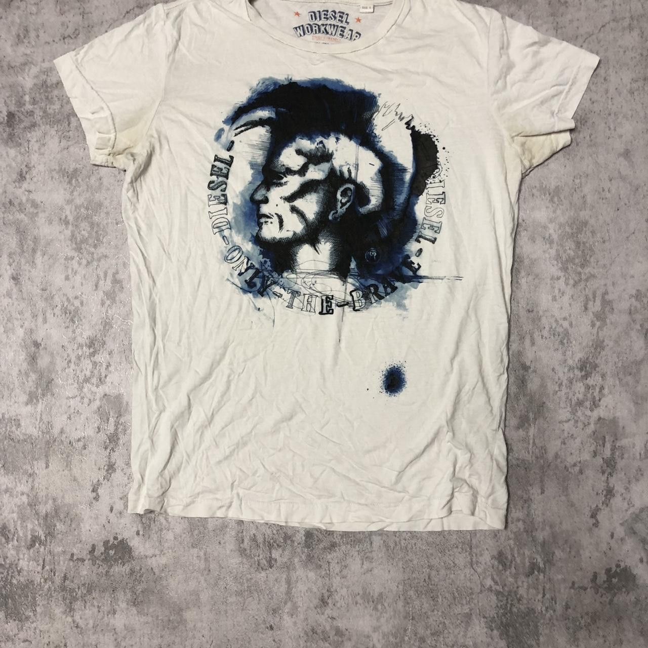 Diesel Beige tshirt vinatge diesel boxy Size US L / EU 52-54 / 3 - 1 Thumbnail