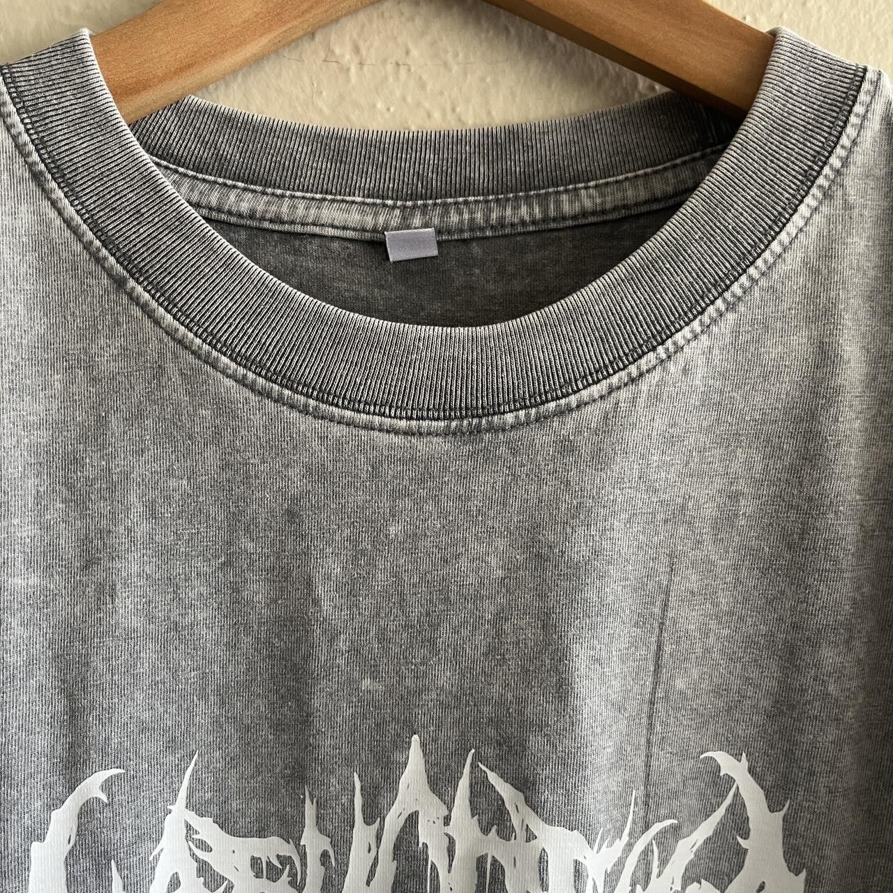 Other boxy oversized death metal t-shirt grey tee black norwegian Size US XL / EU 56 / 4 - 4 Thumbnail