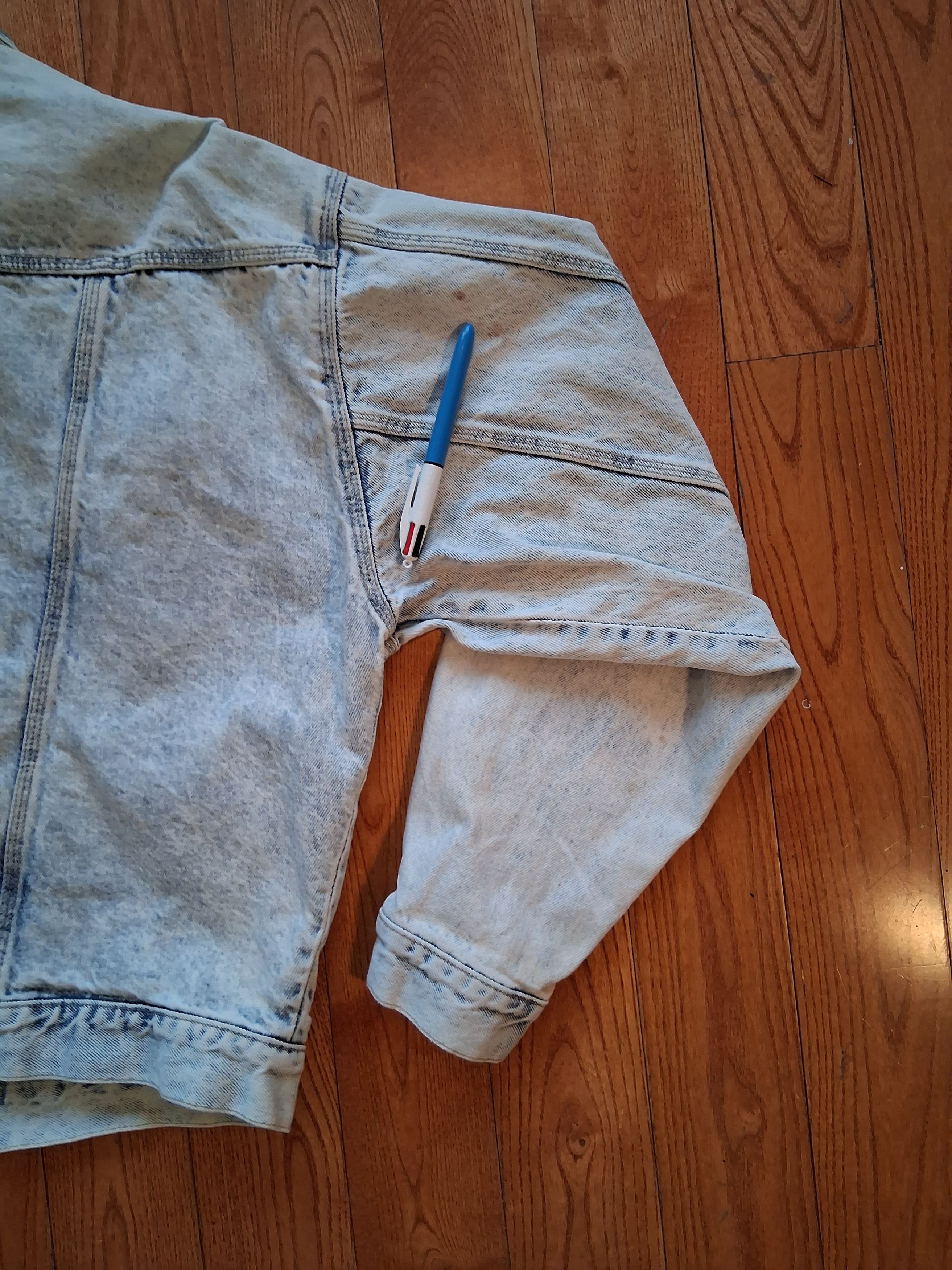 Other Vintage Japanese Denim Code Bleu Denim Trucker Jasket 1980's Size US L / EU 52-54 / 3 - 3 Thumbnail