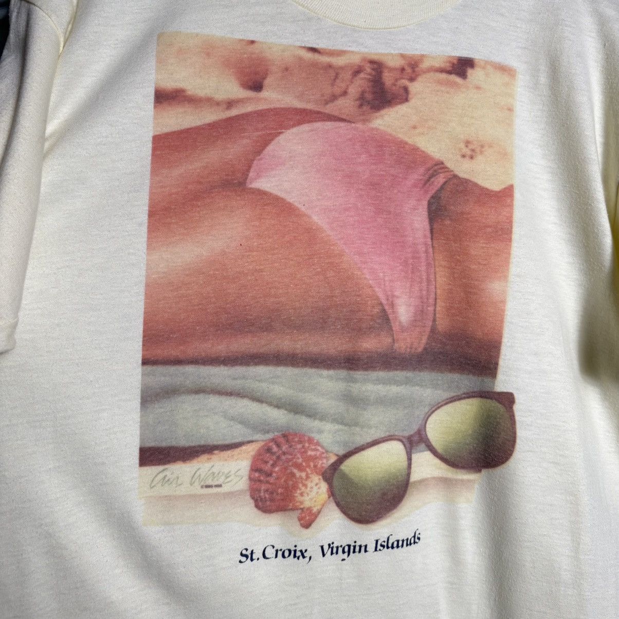 Vintage Vintage 80s St.Croix Virgin Islands Sexy Butt T-Shirt Size US XL / EU 56 / 4 - 2 Thumbnail