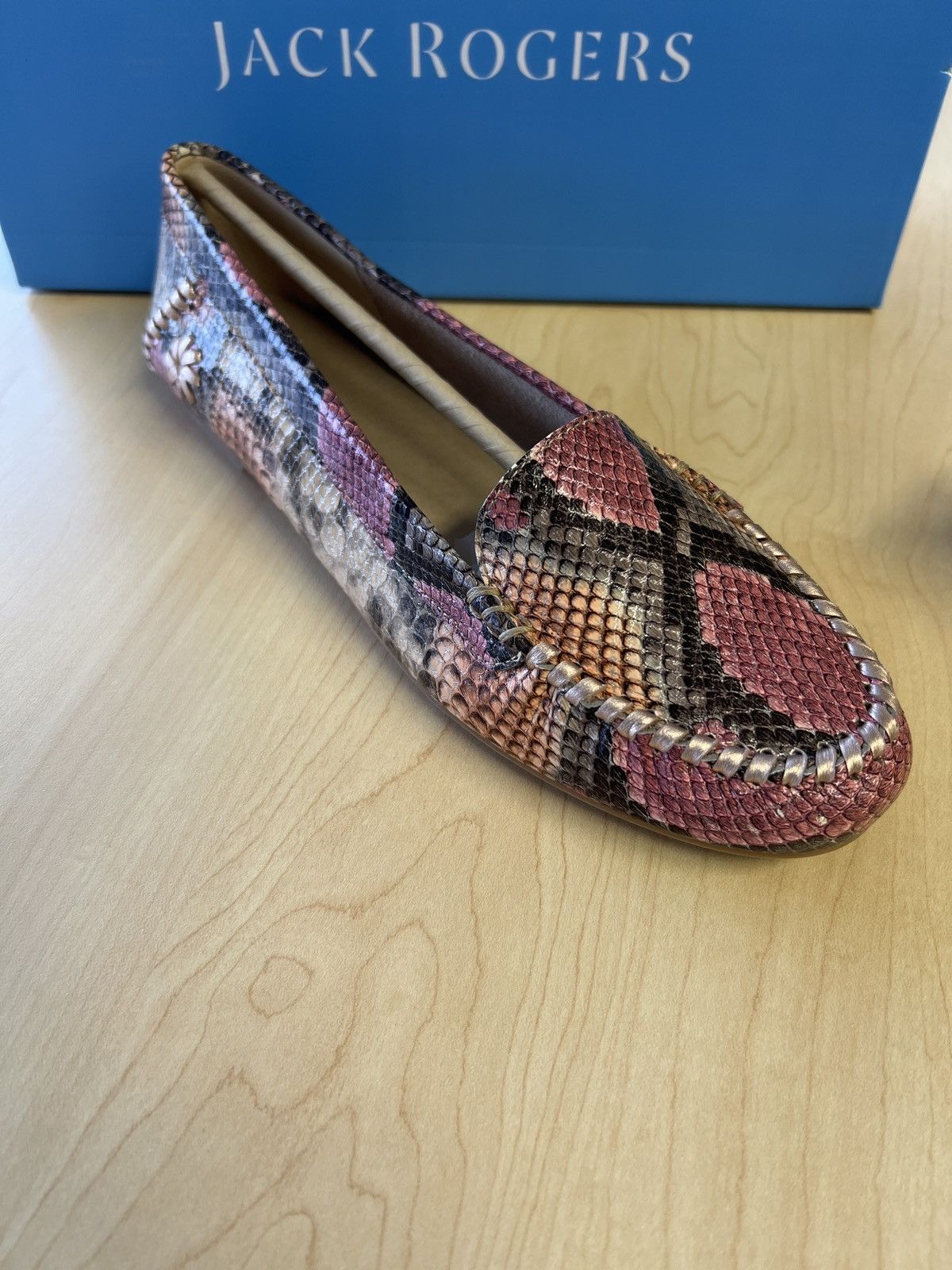 Jack Rogers Snake Print Flats Size US 9 / IT 39 - 6 Thumbnail