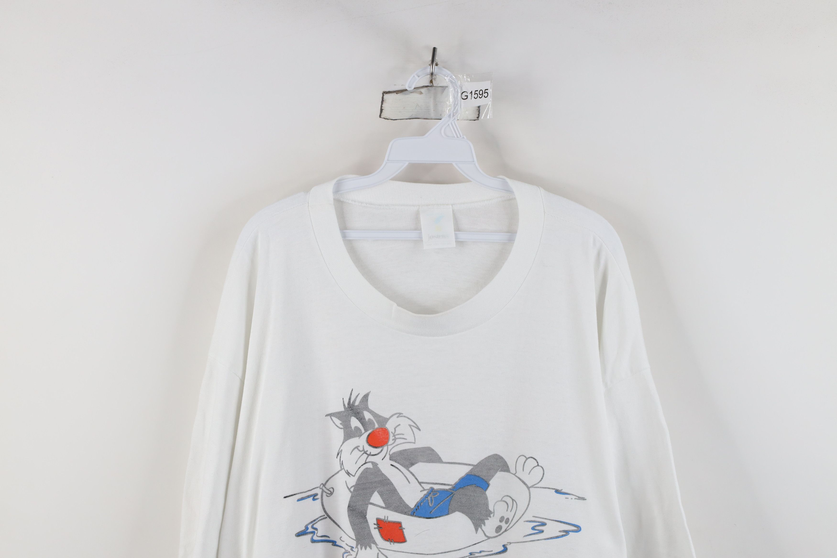 Vintage Vintage 80s Looney Tunes City Michigan Night Gown Shirt Size ONE SIZE - 2 Thumbnail