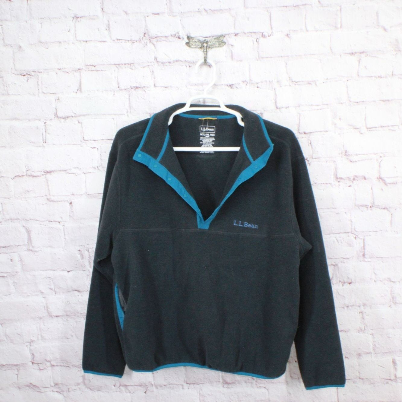 L.L. Bean LL Bean Classic Fleece Pullover Sweater Relaxed Size XL / US 12-14 / IT 48-50 - 5 Thumbnail