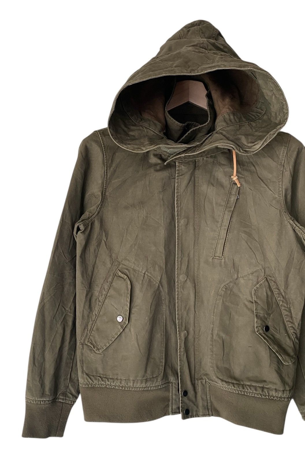 Beams Plus Rare THE BEAMS Double Collar Hoodie Jacket Zipper Size US M / EU 48-50 / 2 - 3 Thumbnail